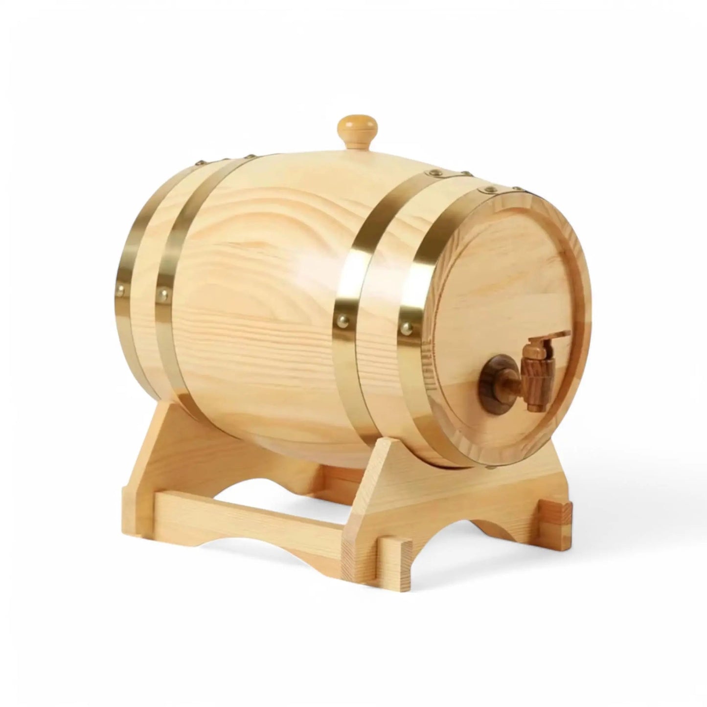 Vintage Oak Whiskey Barrel 1.5L – Rustic Liquor Dispenser Gift Geniogoods