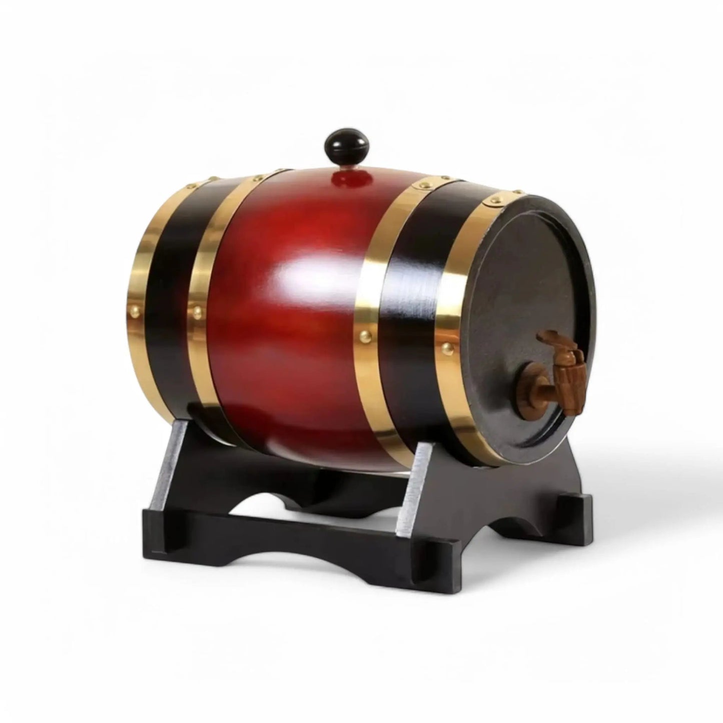 Vintage Oak Whiskey Barrel 1.5L – Rustic Liquor Dispenser Gift Geniogoods