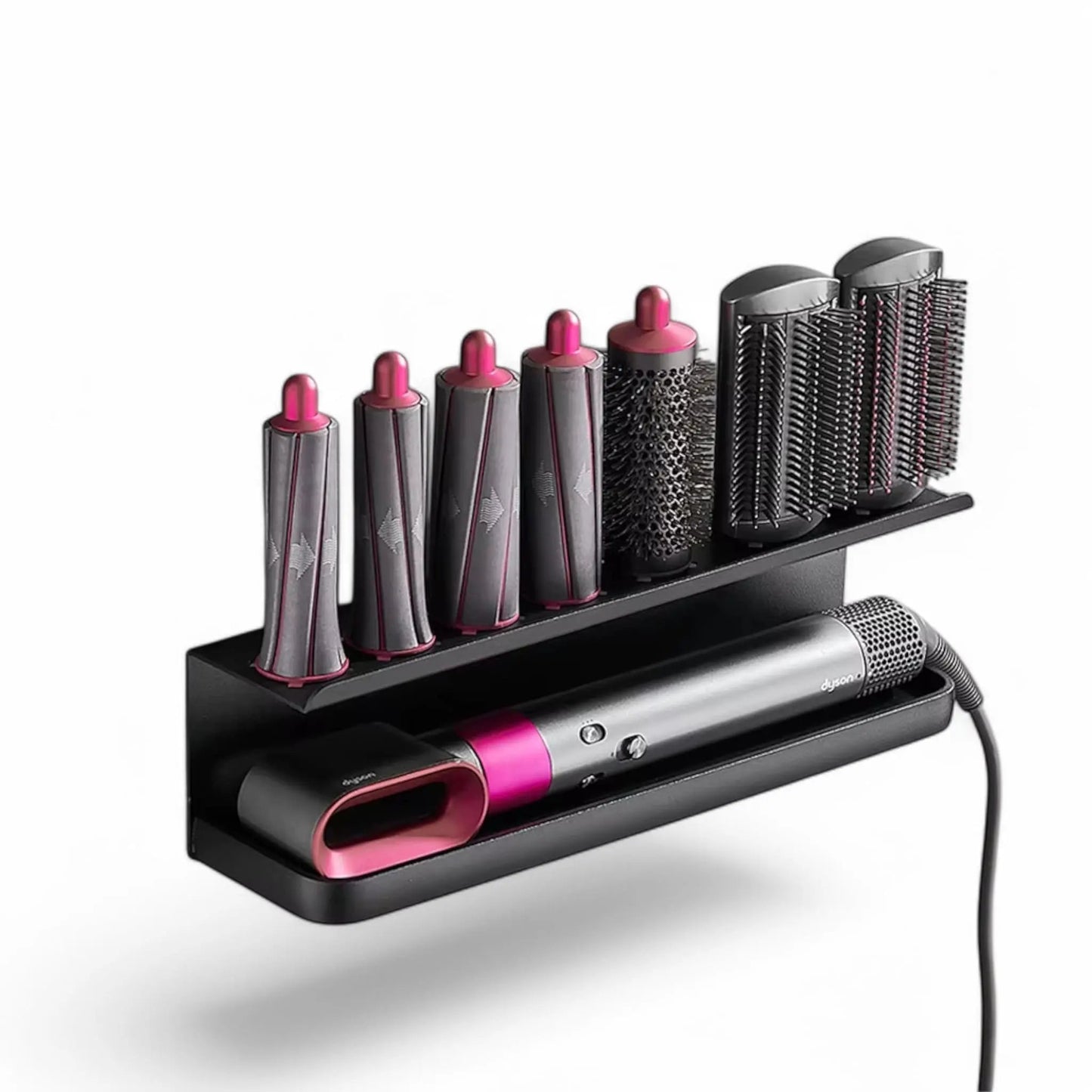 Wall-Mounted Hair Dryer Holder – Organizer for Curler & Attachments Geniogoods