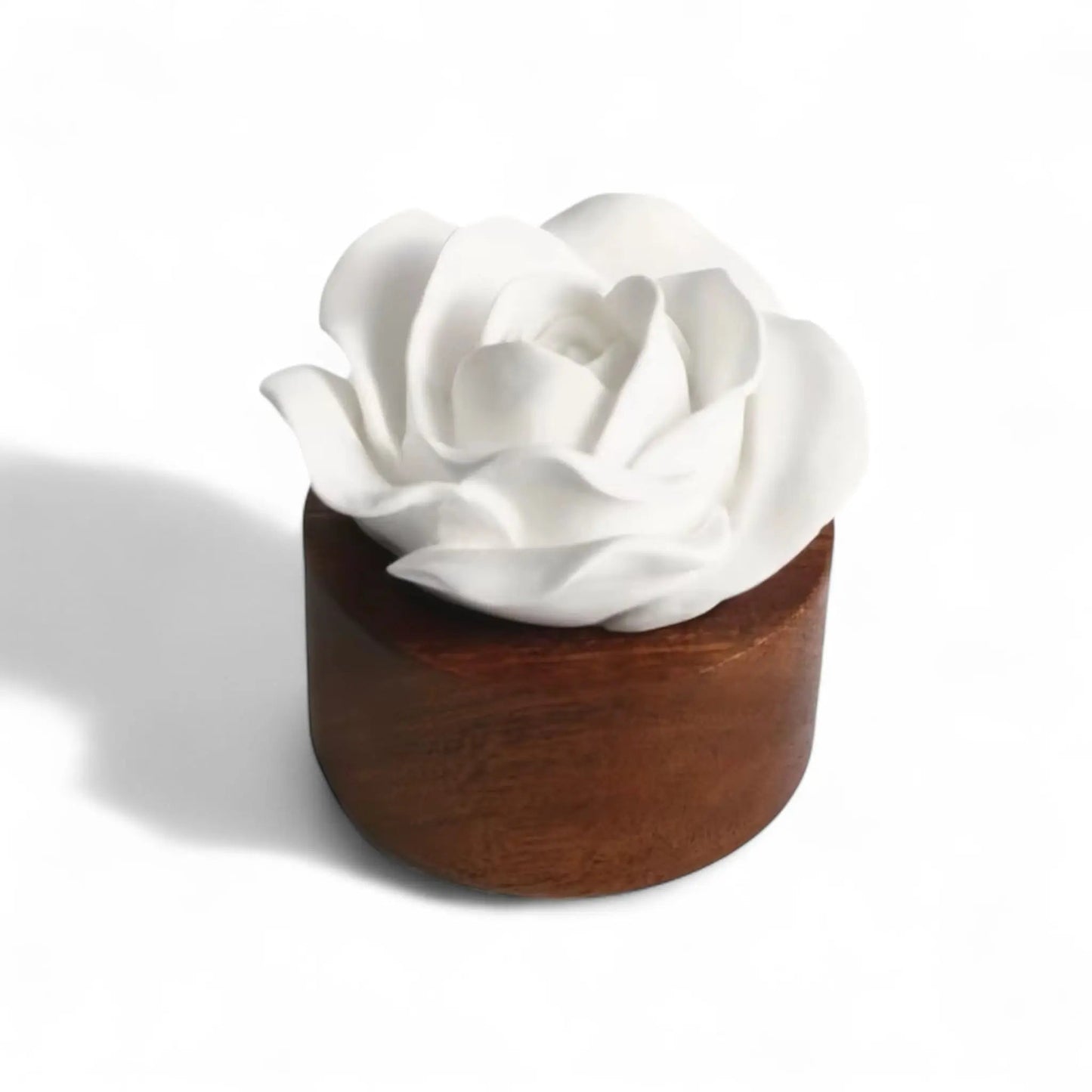 White Gypsum Rose Diffuser – Elegant DIY Scent Stone for Car & Home Meta Description Geniogoods