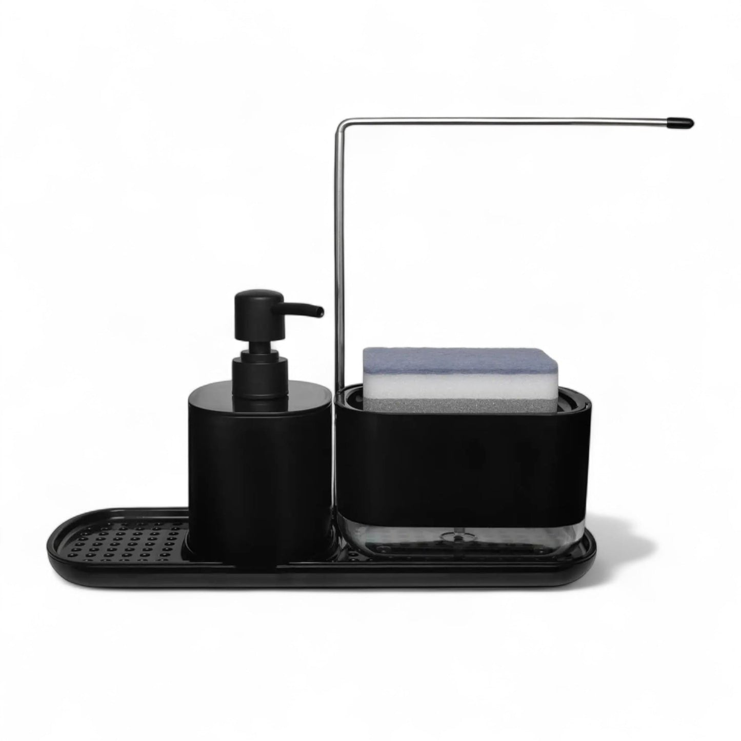 Kitchen soap dispenser set 4-in-1 – sleek sink organizer - Geniogoods