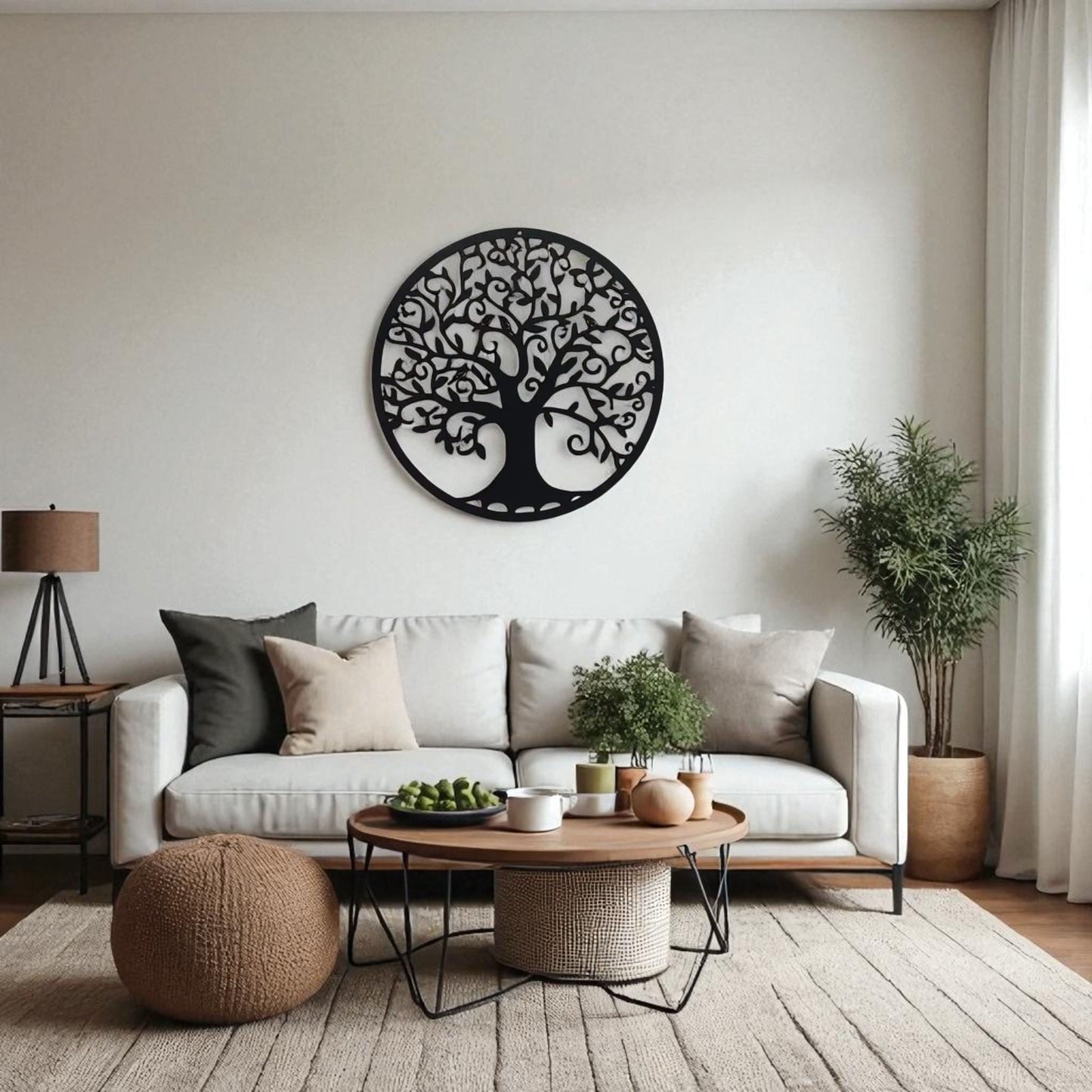 Tree of Life Metal Wall Art – Family Tree Hanging Décor