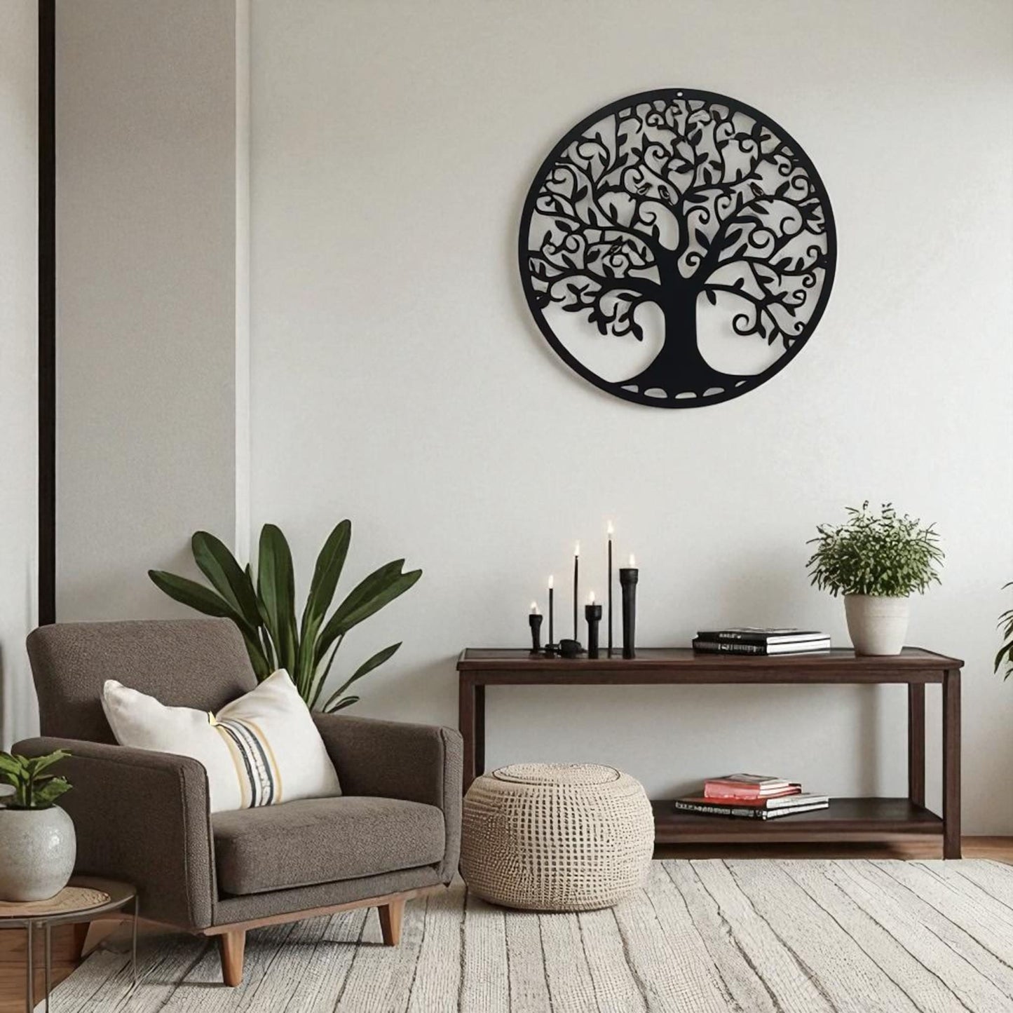 Tree of Life Metal Wall Art – Family Tree Hanging Décor
