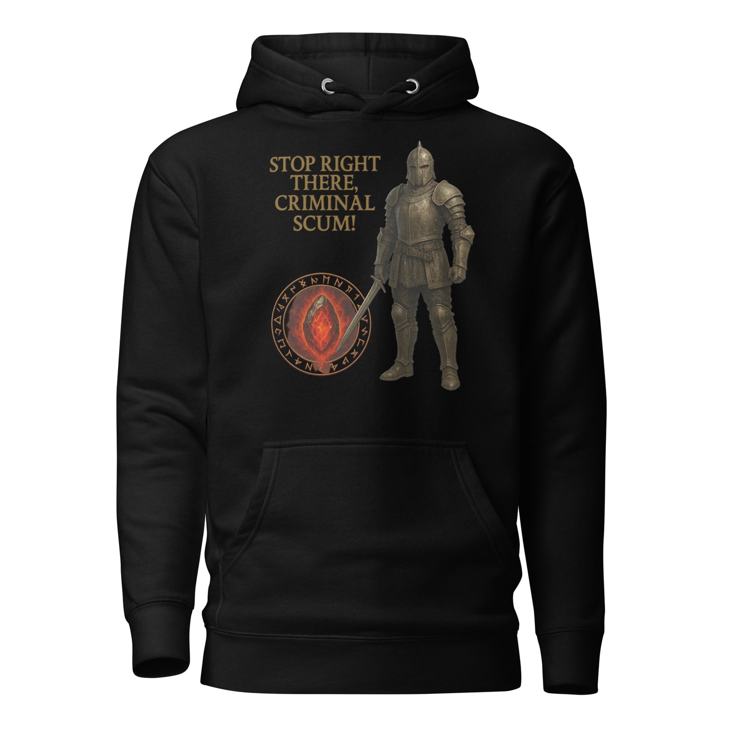 Oblivion Guard Hoodie – Criminal Scum Meme Edition – gamer design by GenioGoods
