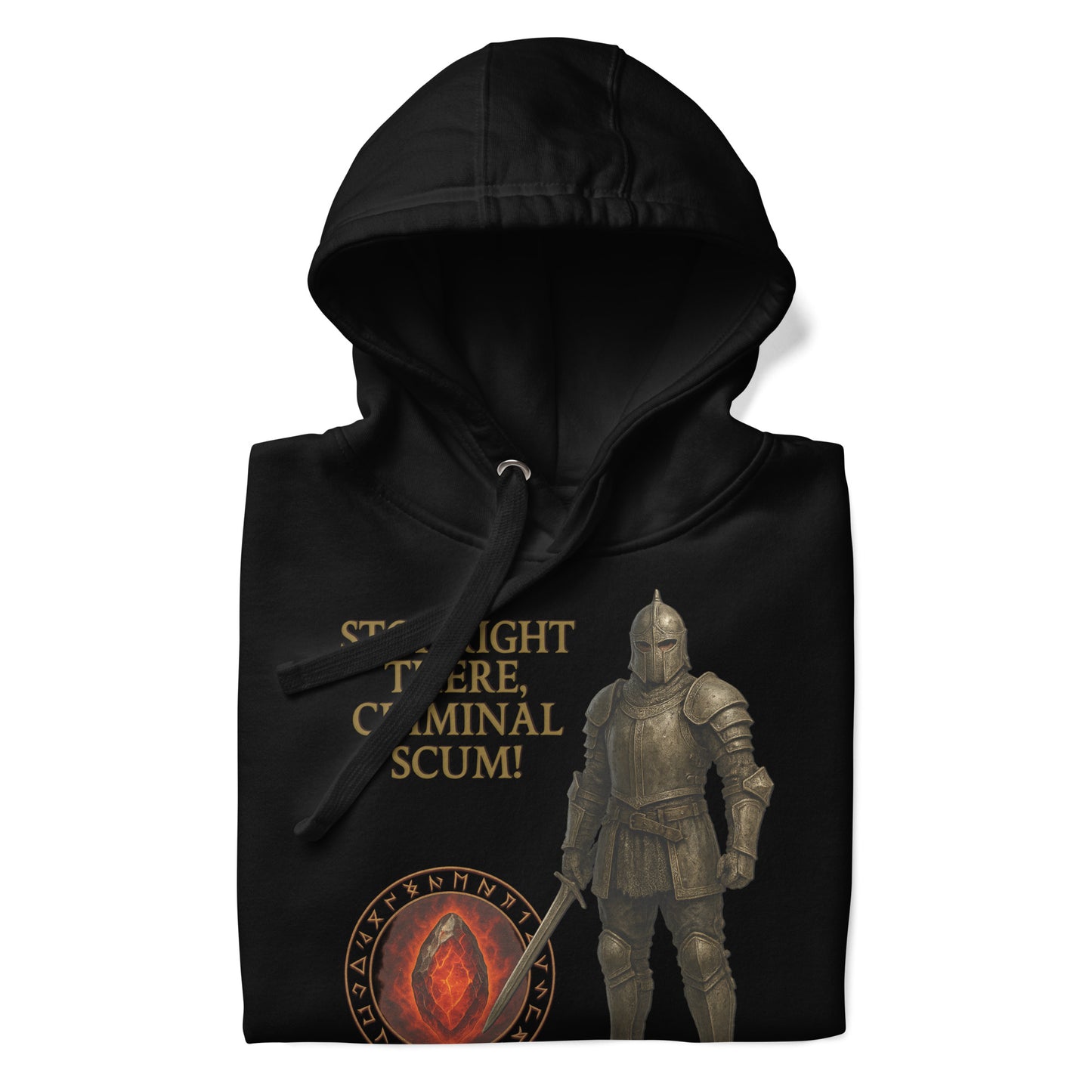 Oblivion Guard Hoodie – Criminal Scum Meme Edition – gamer design by GenioGoods
