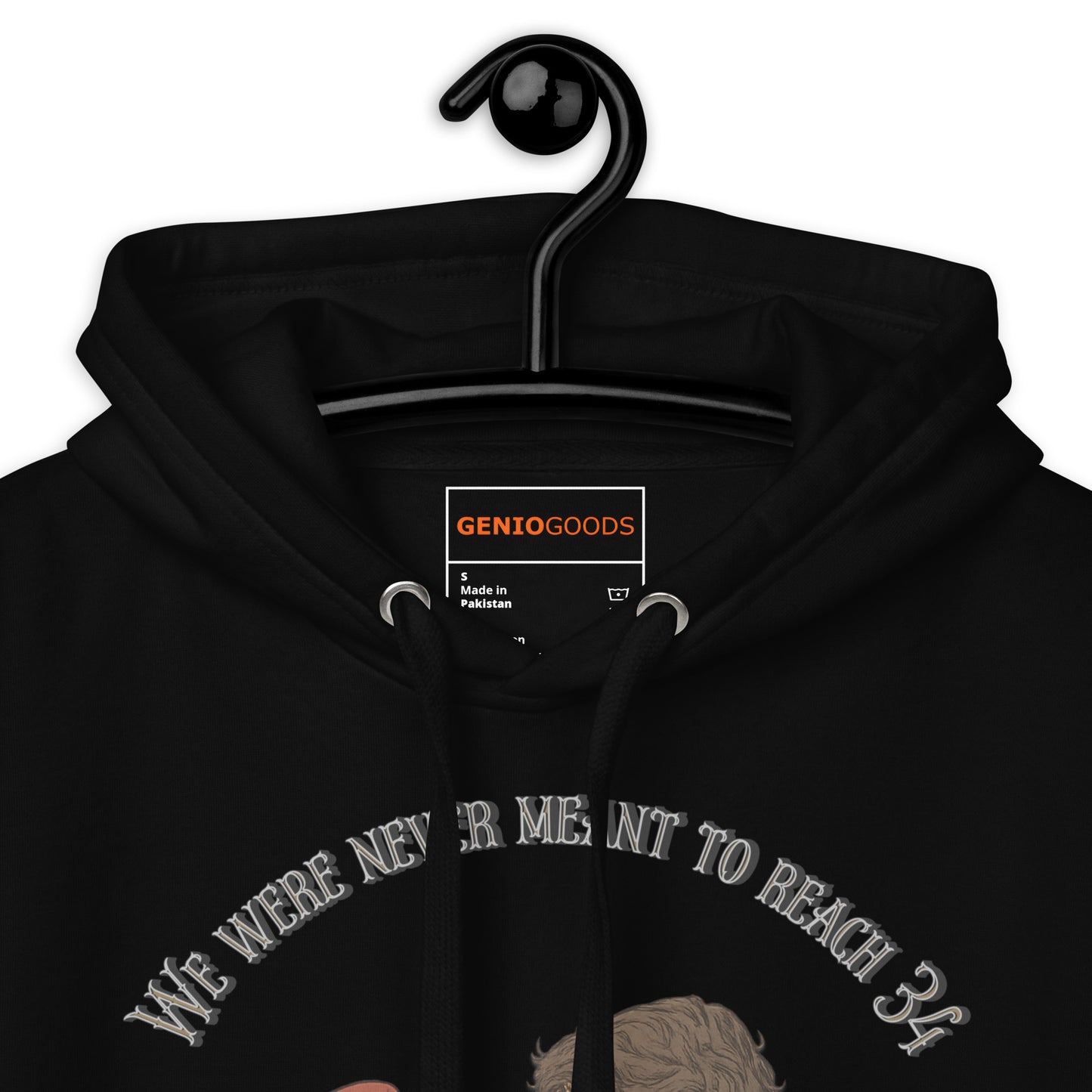 Clair Obscur Hoodie – We Were Never Meant to Reach 34 – fan-made gamer merch by GenioGoods