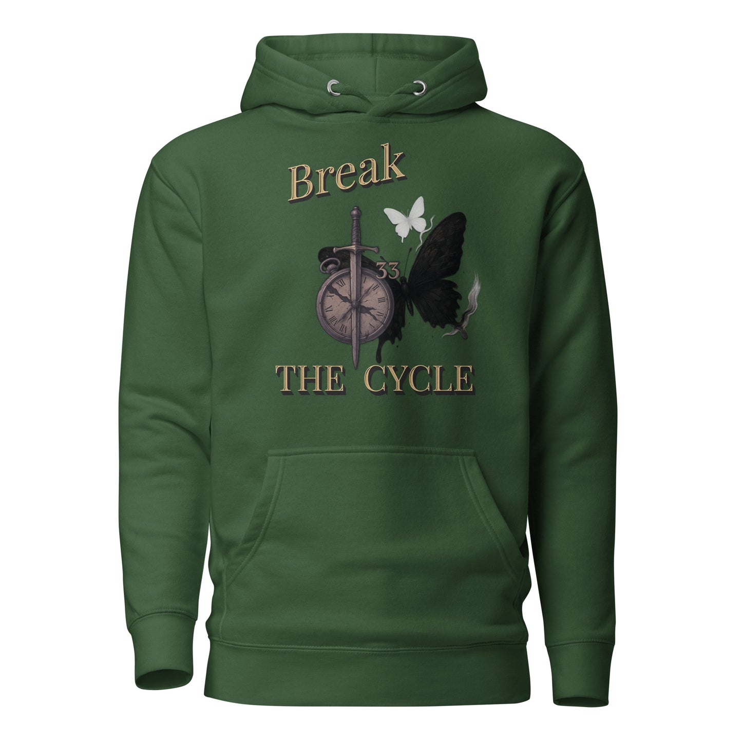 Break the Cycle Hoodie – Symbol of Rebirth | Clair Obscur 33 – fan-made gamer merch by GenioGoods