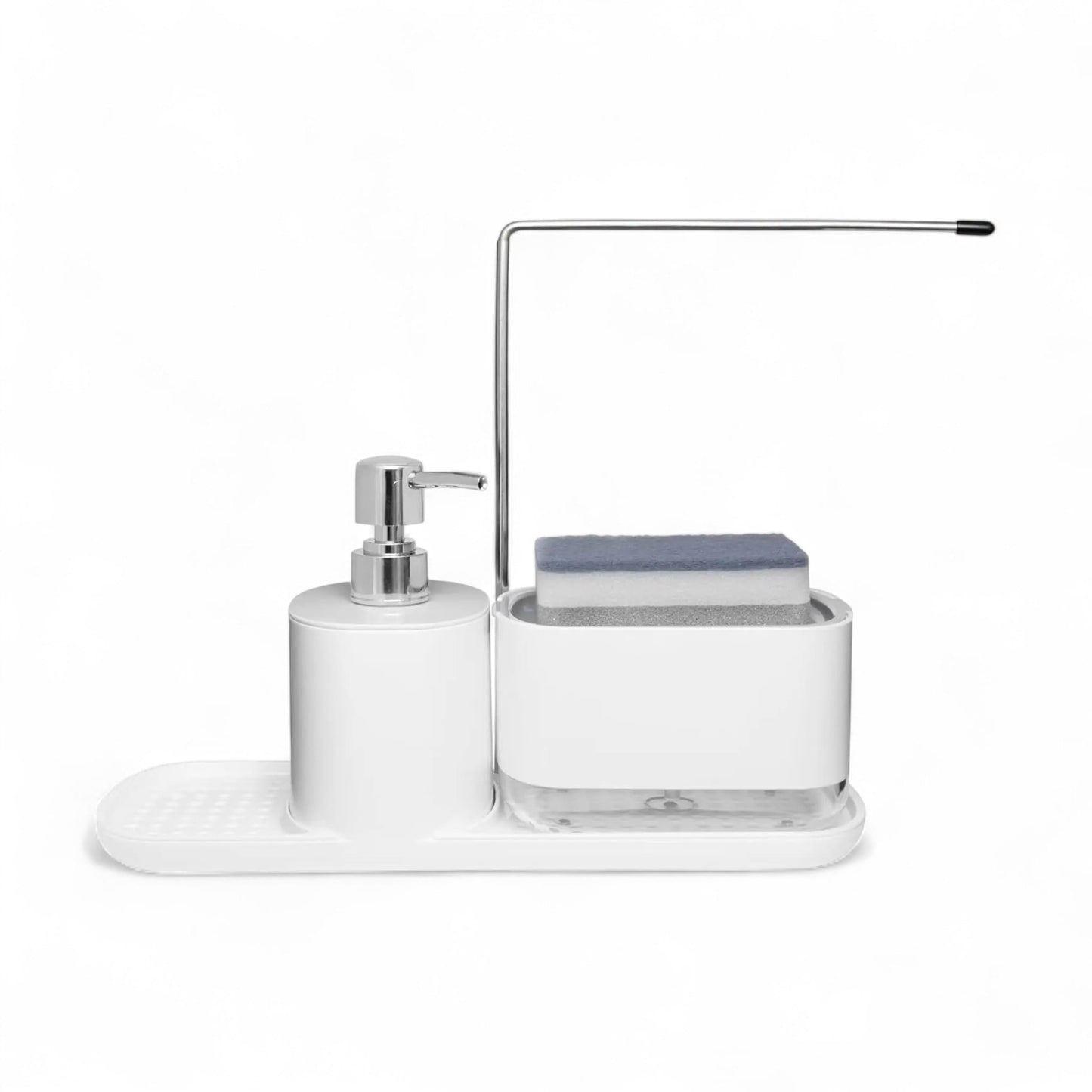 Kitchen soap dispenser set 4-in-1 – sleek sink organizer - Geniogoods