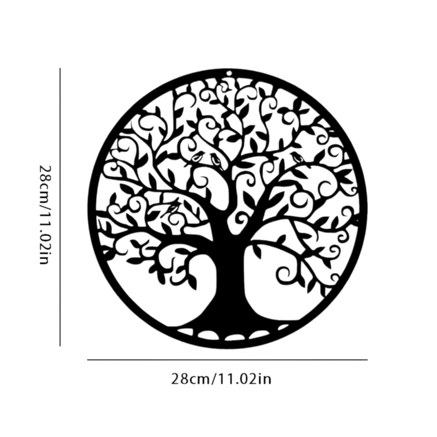 Tree of Life Metal Wall Art – Family Tree Hanging Décor