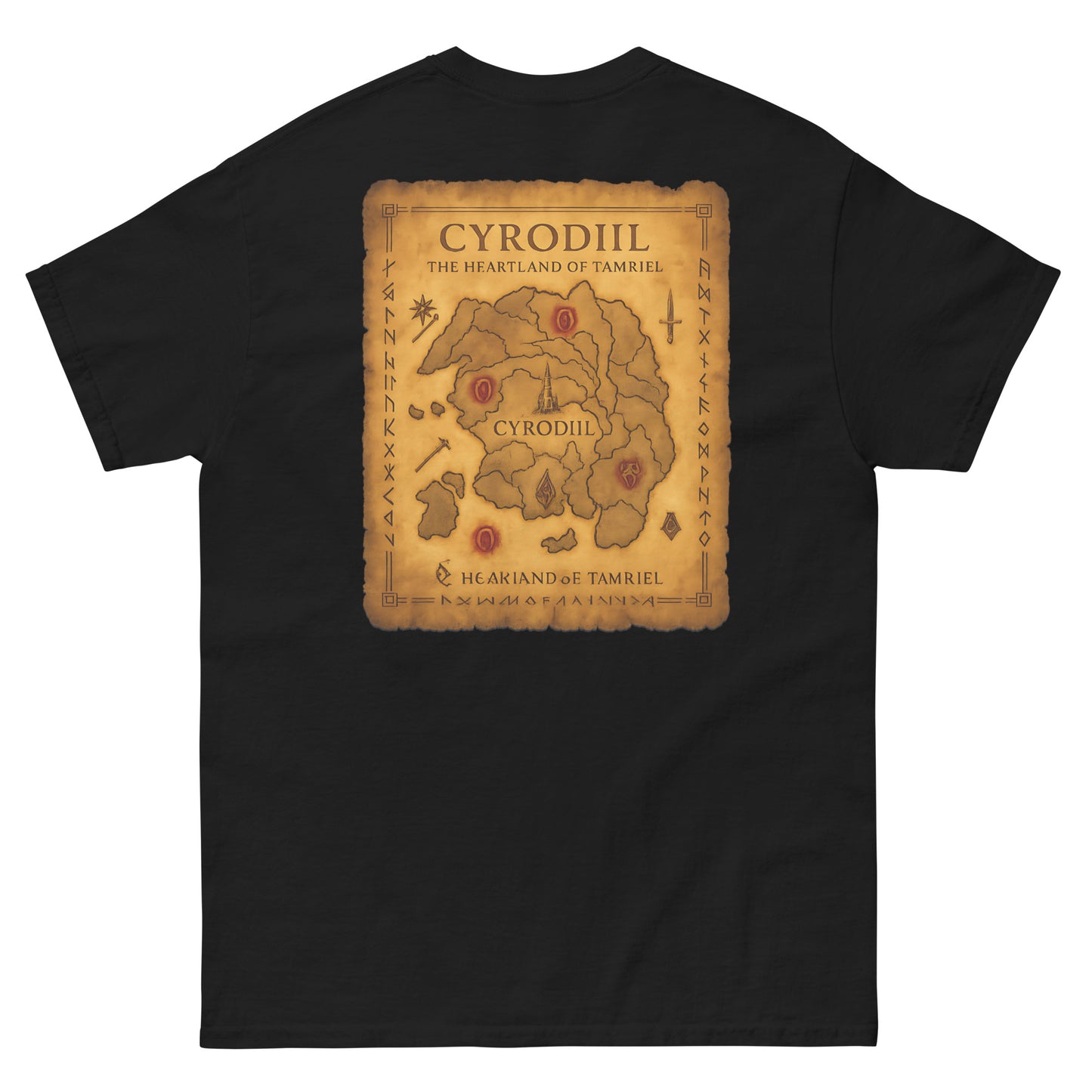Oblivion Cyrodiil Map T-Shirt – Heartland of Tamriel