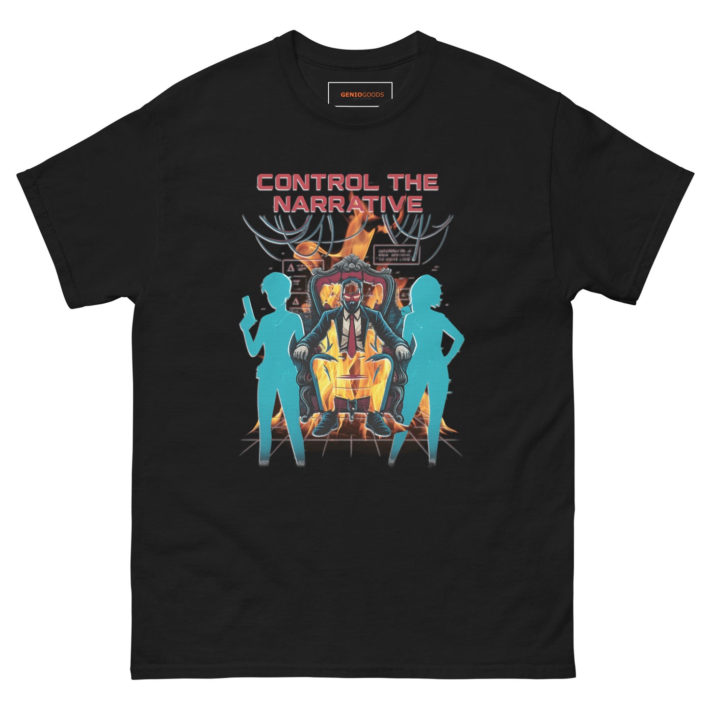 Control the Narrative T-Shirt – Dystopian Gamer Art