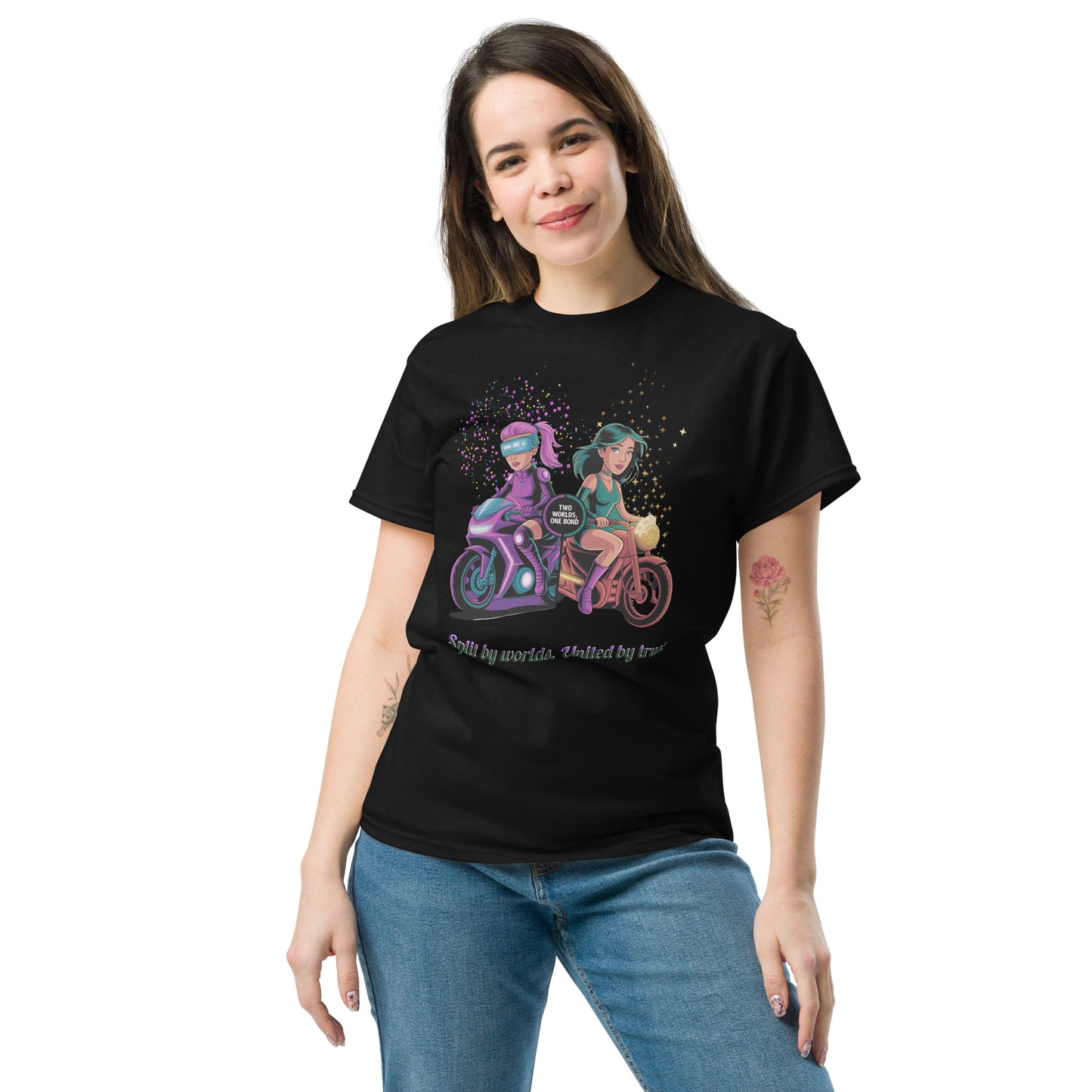 Two Worlds One Bond T-Shirt – Split Fiction Duo Ride