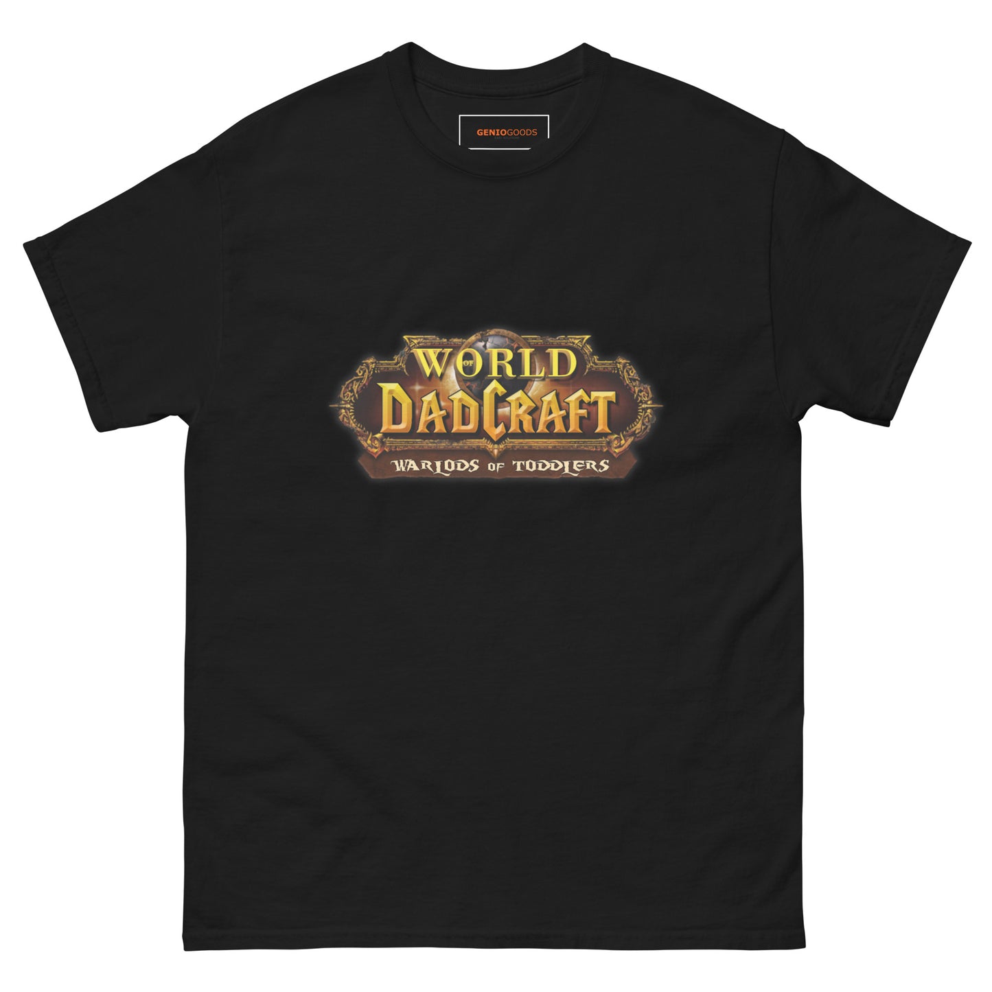 World of Dadcraft T-Shirt – Gamer Dad Parody for Toddlers