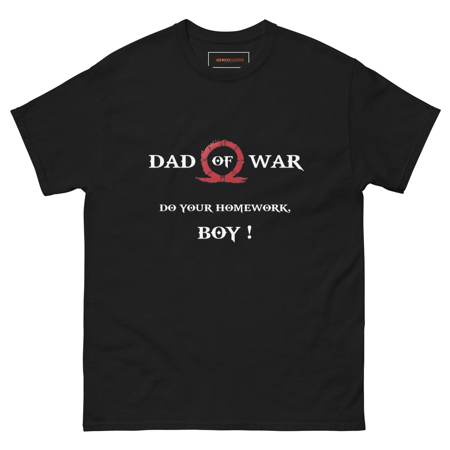 Dad of War T-Shirt – Gamer Father Parody for Kratos Fans
