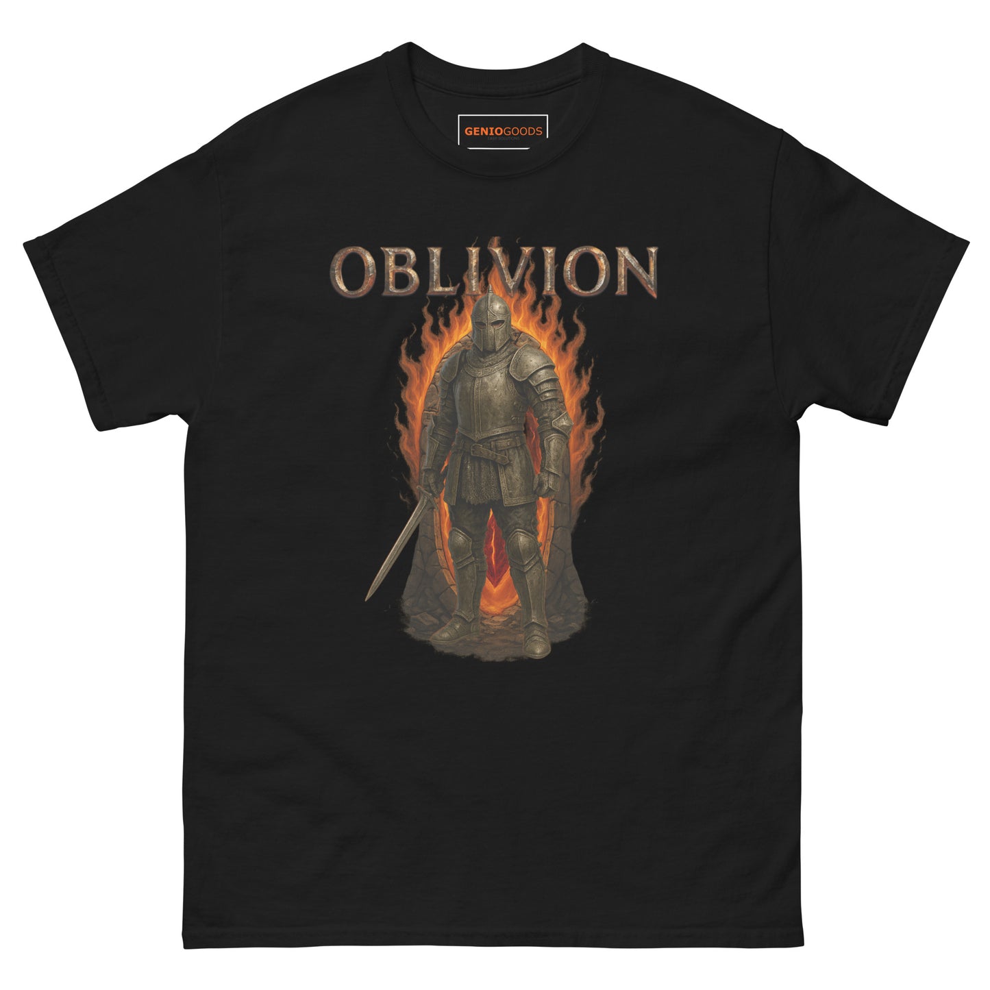 Oblivion Remastered T-Shirt – Classic Knight Fan Tribute