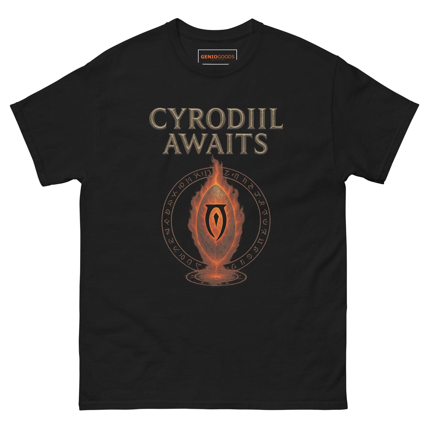 Oblivion Cyrodiil Awaits T-Shirt – Fiery Gate Tribute