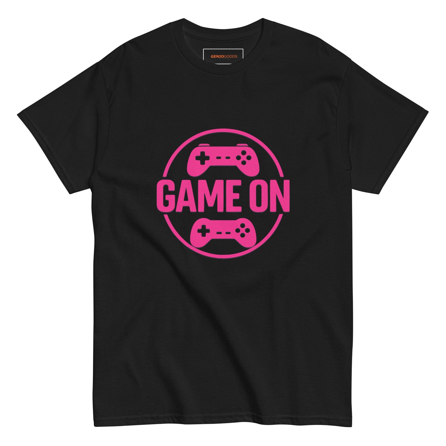 Game On Pink T-Shirt – Neon Unisex Gamer Cotton Tee
