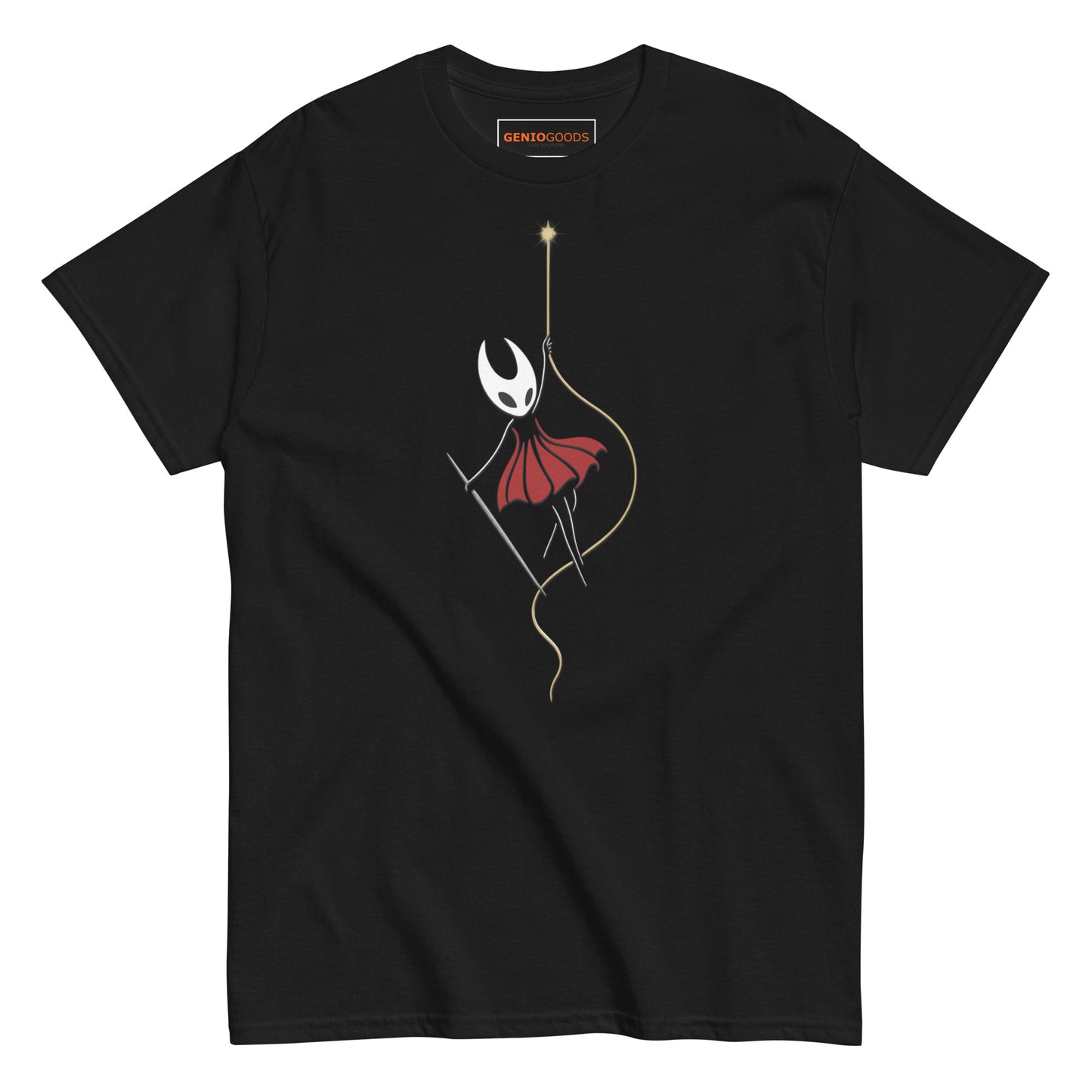 Silksong Ascension T-Shirt – Hornet Golden Thread Art – fan-made gamer merch by GenioGoods