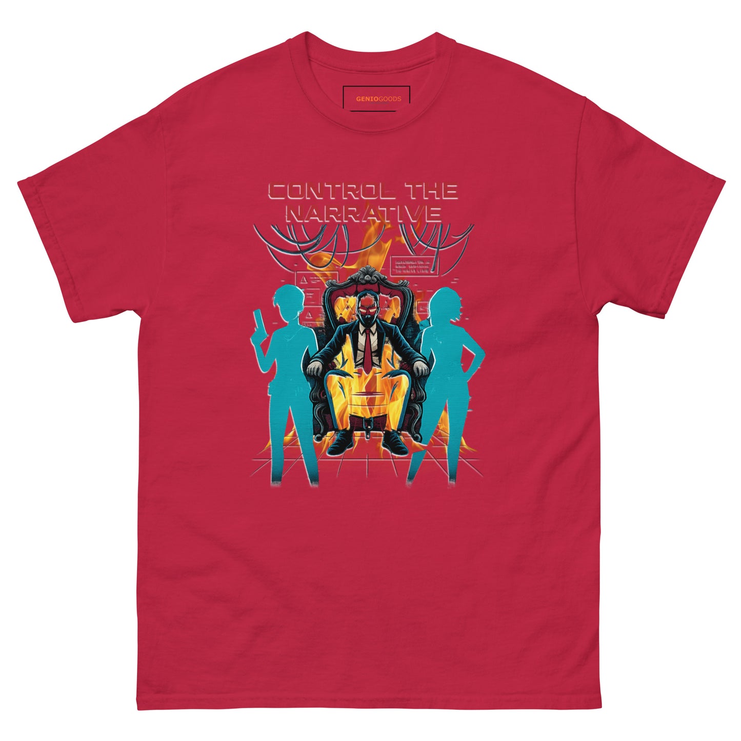 Control the Narrative T-Shirt – Dystopian Gamer Art
