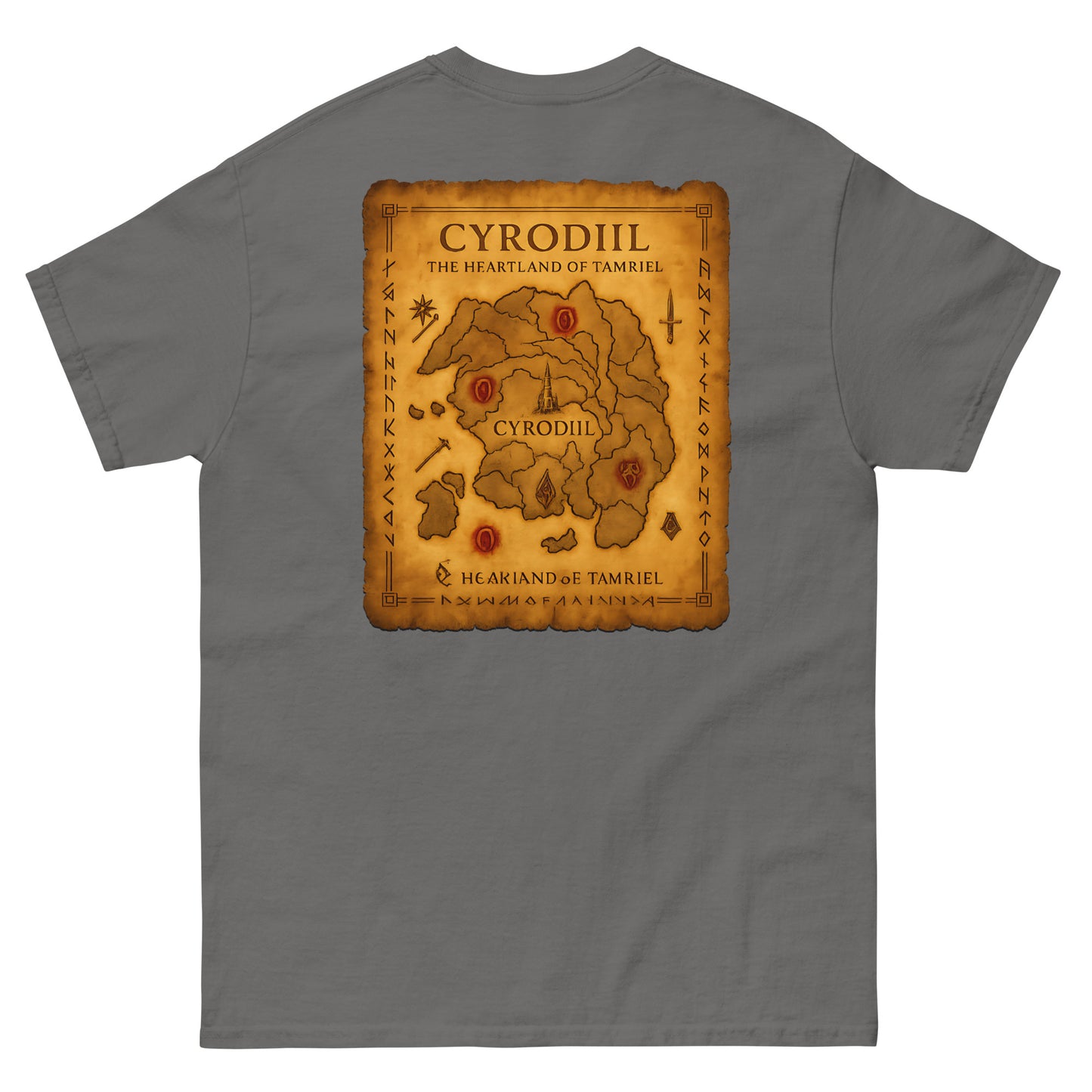 Oblivion Cyrodiil Map T-Shirt – Heartland of Tamriel