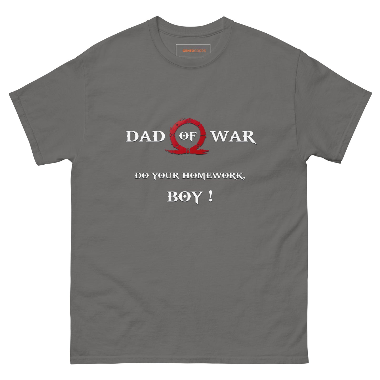 Dad of War T-Shirt – Gamer Father Parody for Kratos Fans