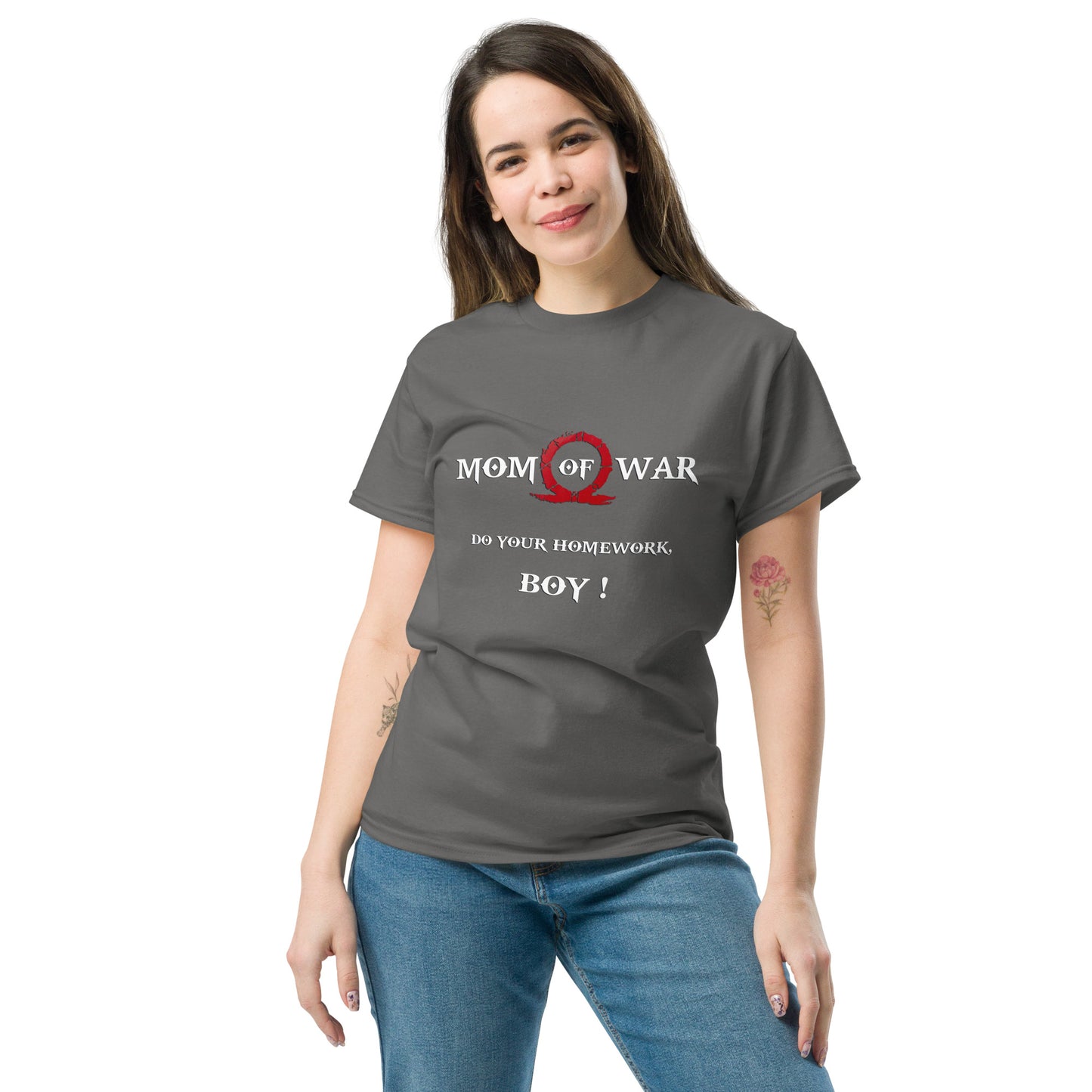 Mom of War T-Shirt – Gamer Parody Tee for Epic Moms