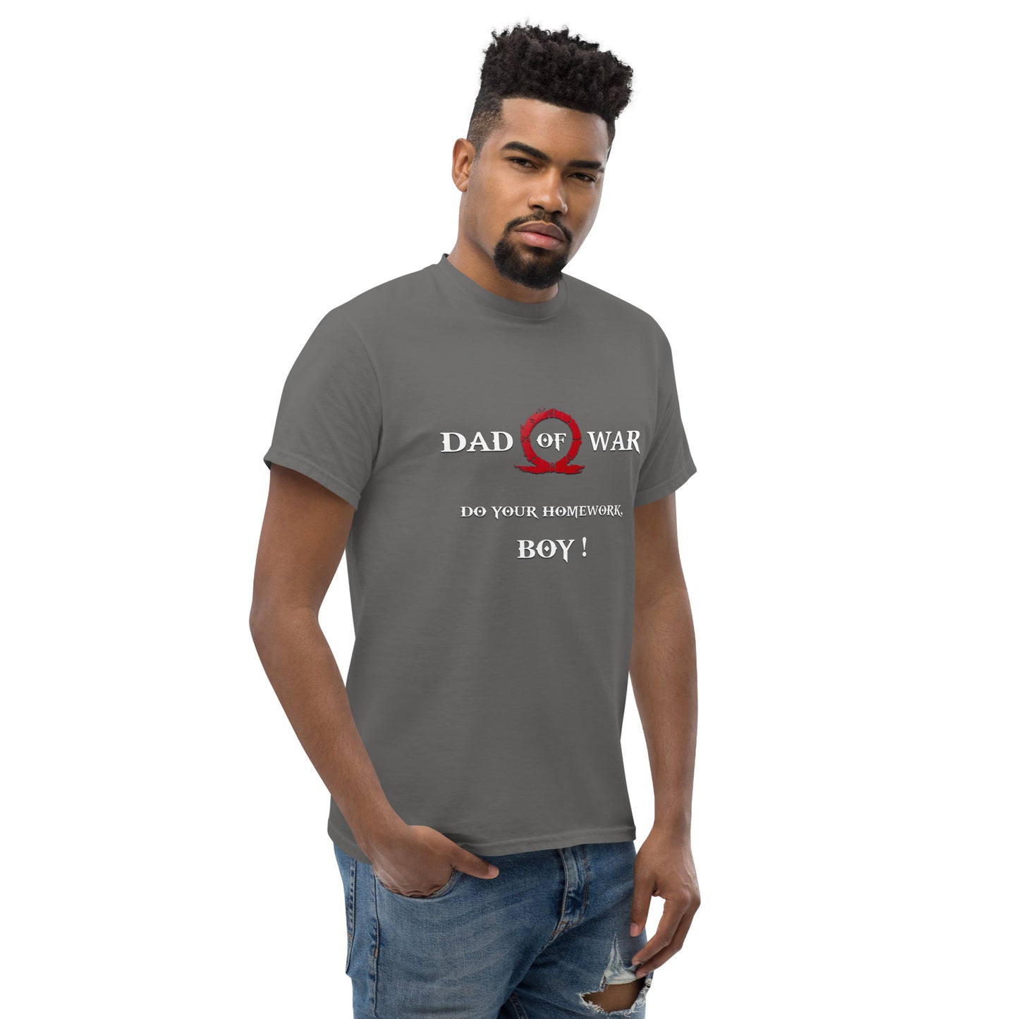 Dad of War T-Shirt – Gamer Father Parody for Kratos Fans