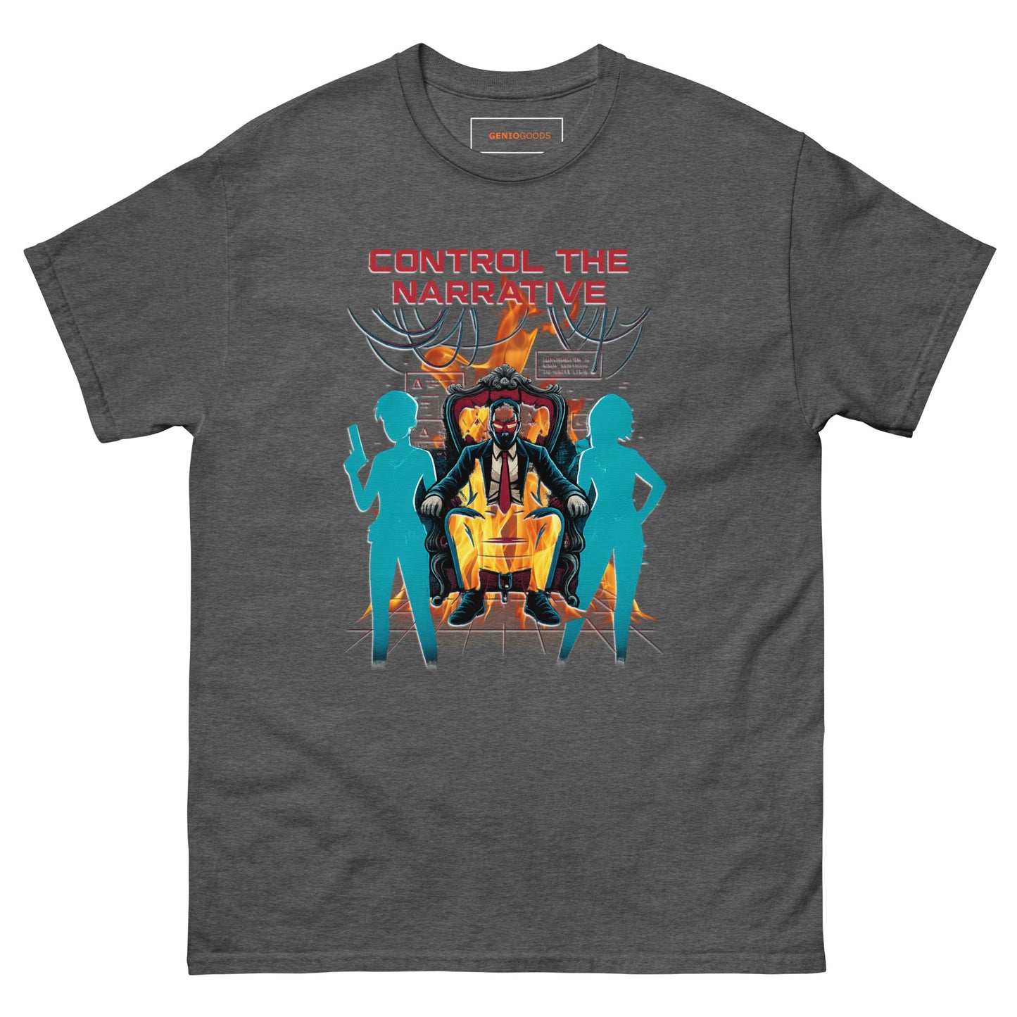 Control the Narrative T-Shirt – Dystopian Gamer Art