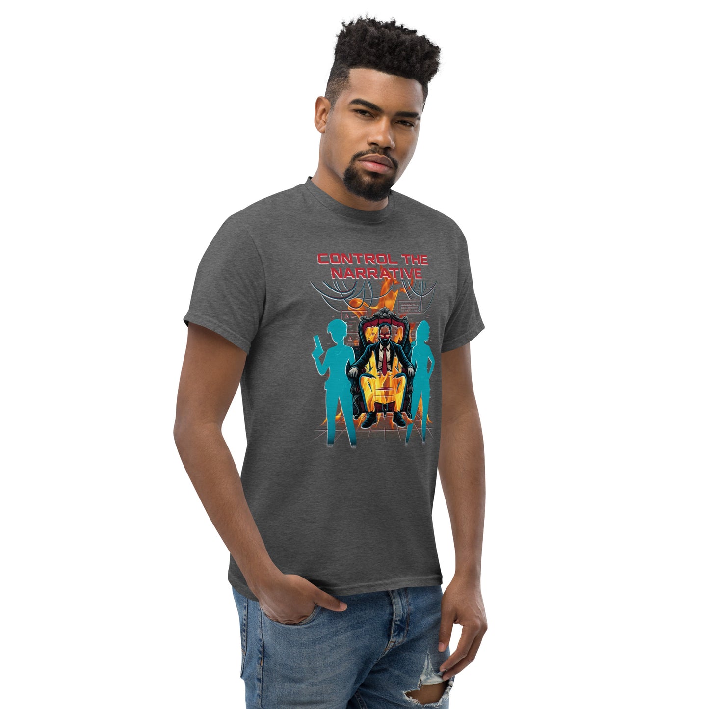 Control the Narrative T-Shirt – Dystopian Gamer Art