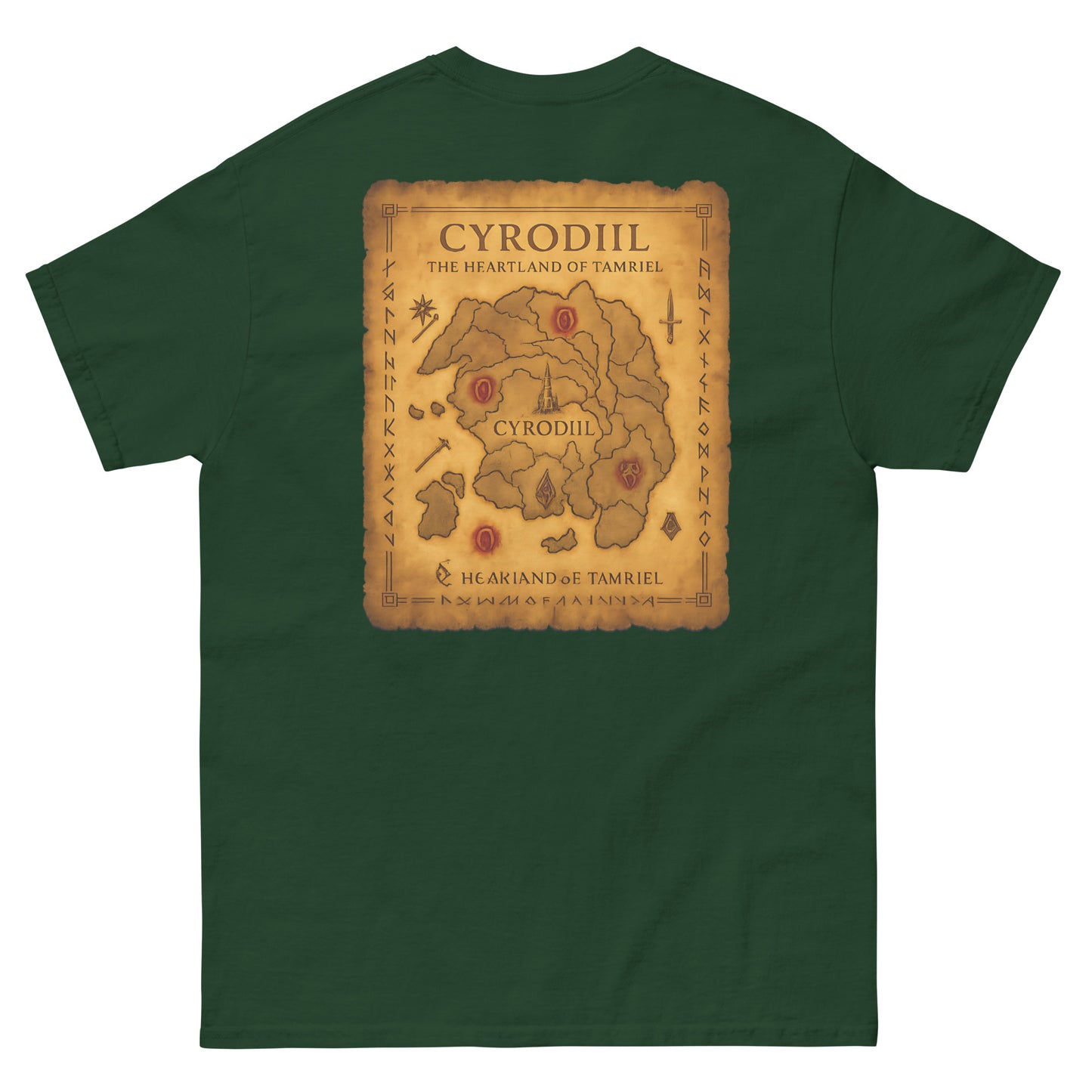 Oblivion Cyrodiil Map T-Shirt – Heartland of Tamriel