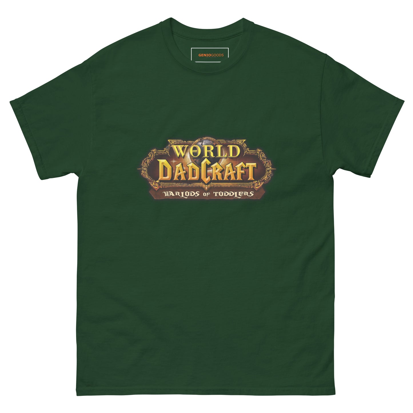 World of Dadcraft T-Shirt – Gamer Dad Parody for Toddlers