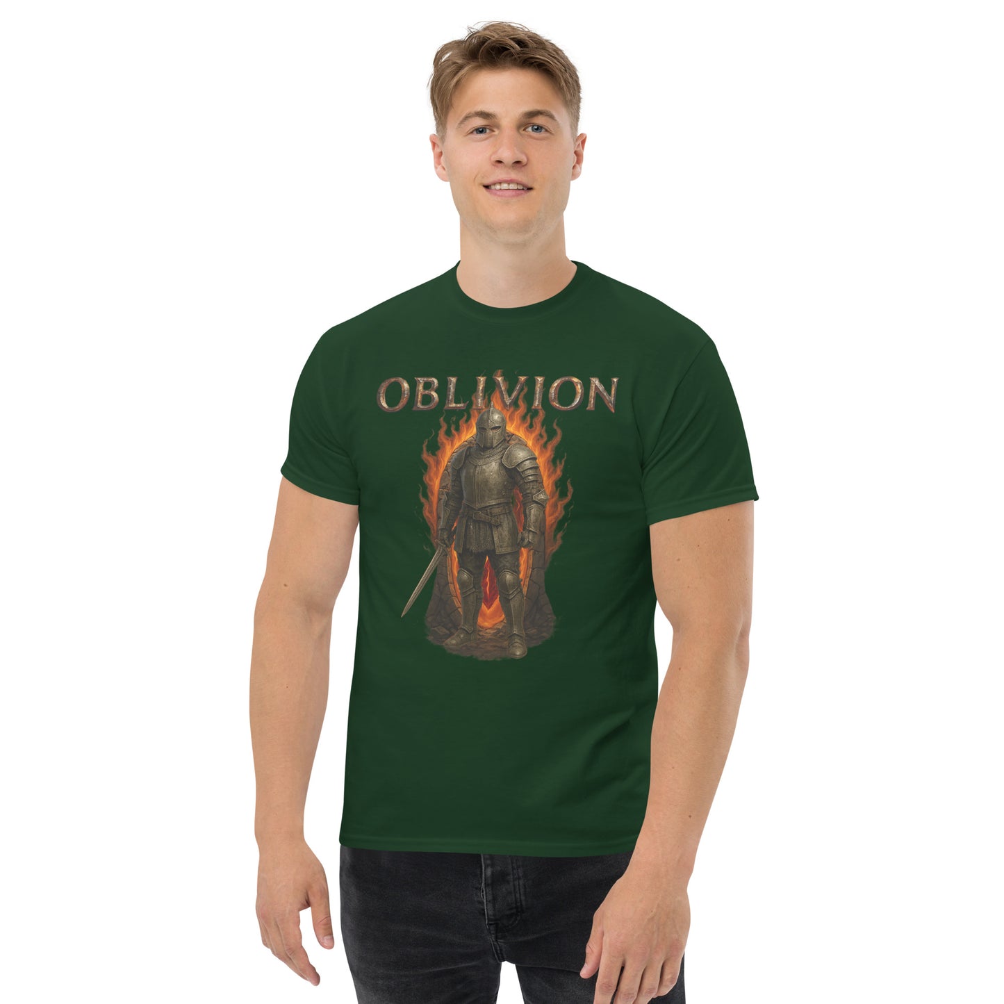 Oblivion Remastered T-Shirt – Classic Knight Fan Tribute