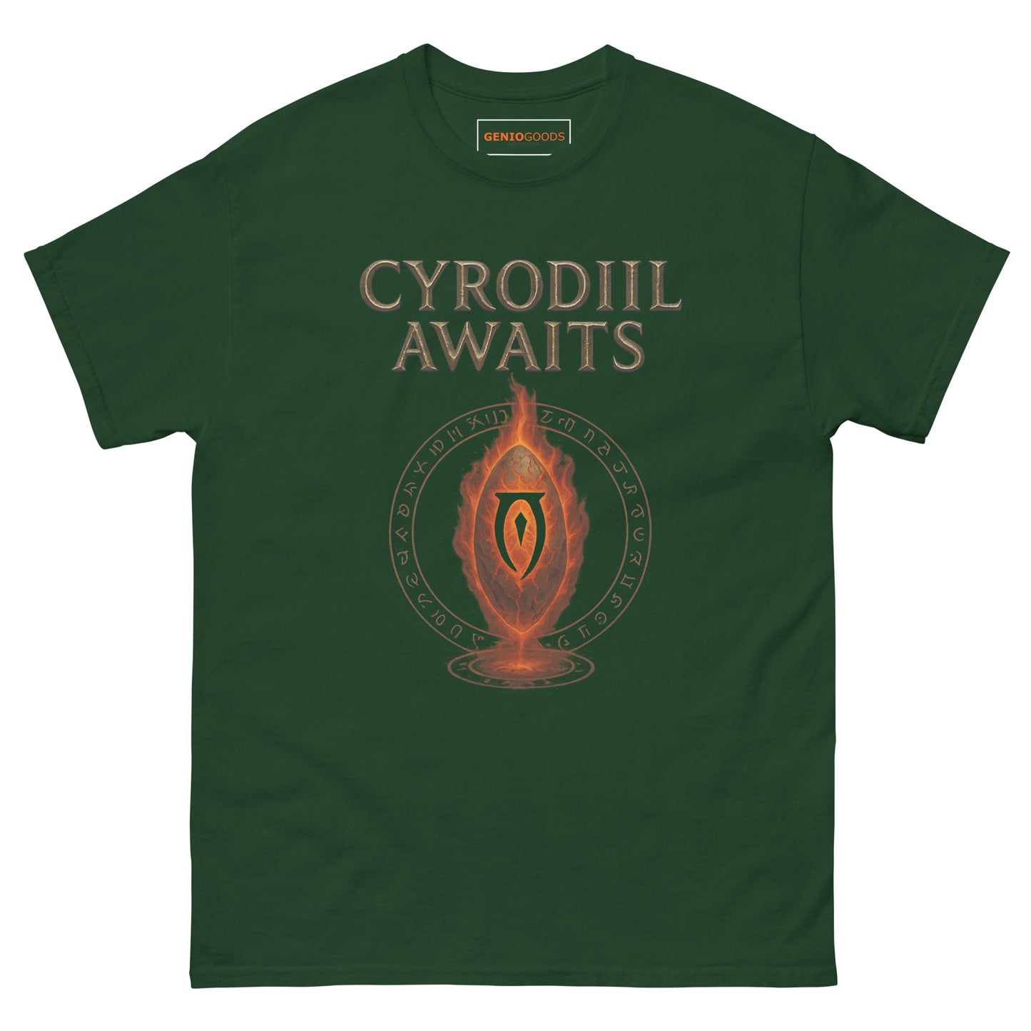 Oblivion Cyrodiil Awaits T-Shirt – Fiery Gate Tribute