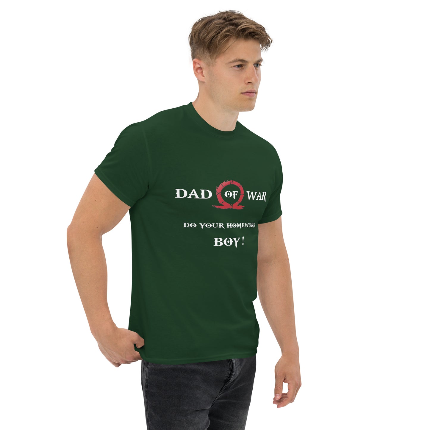 Dad of War T-Shirt – Gamer Father Parody for Kratos Fans