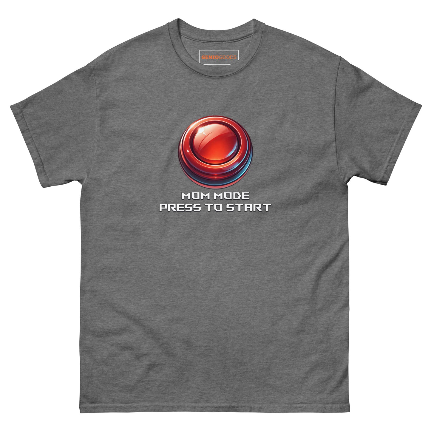 Mom Mode T-Shirt – Funny Gamer Start Button Shirt for Moms