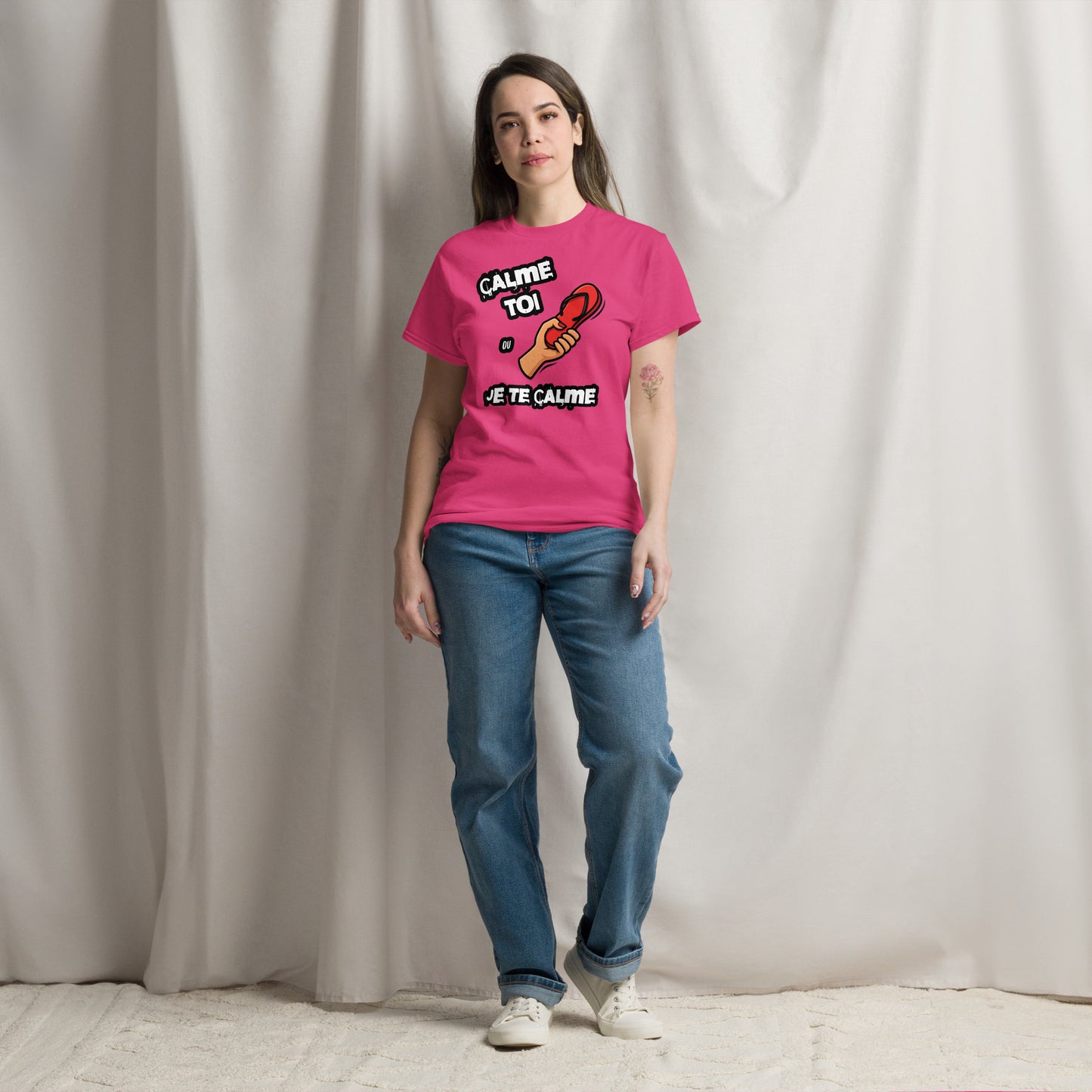 Calme toi ou je te calme Shirt – Funny French Women’s Tee