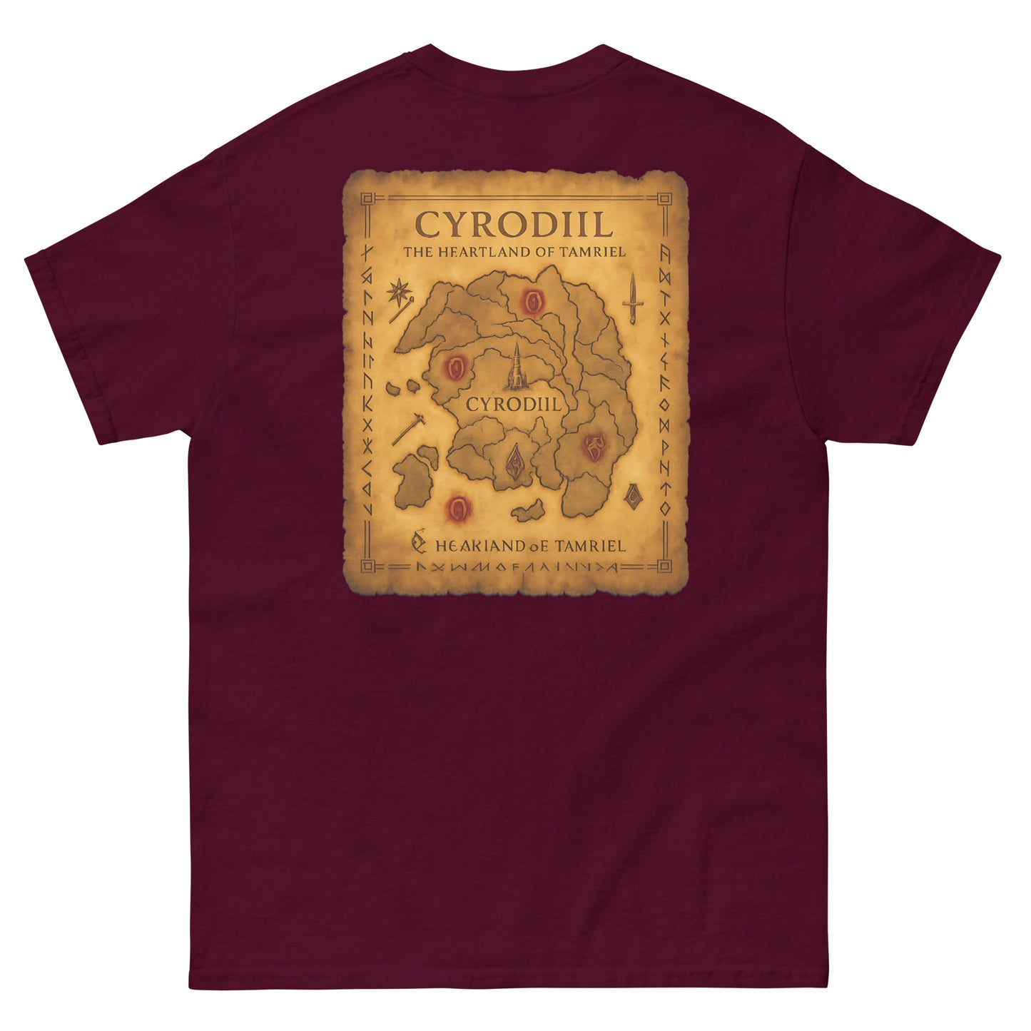 Oblivion Cyrodiil Map T-Shirt – Heartland of Tamriel