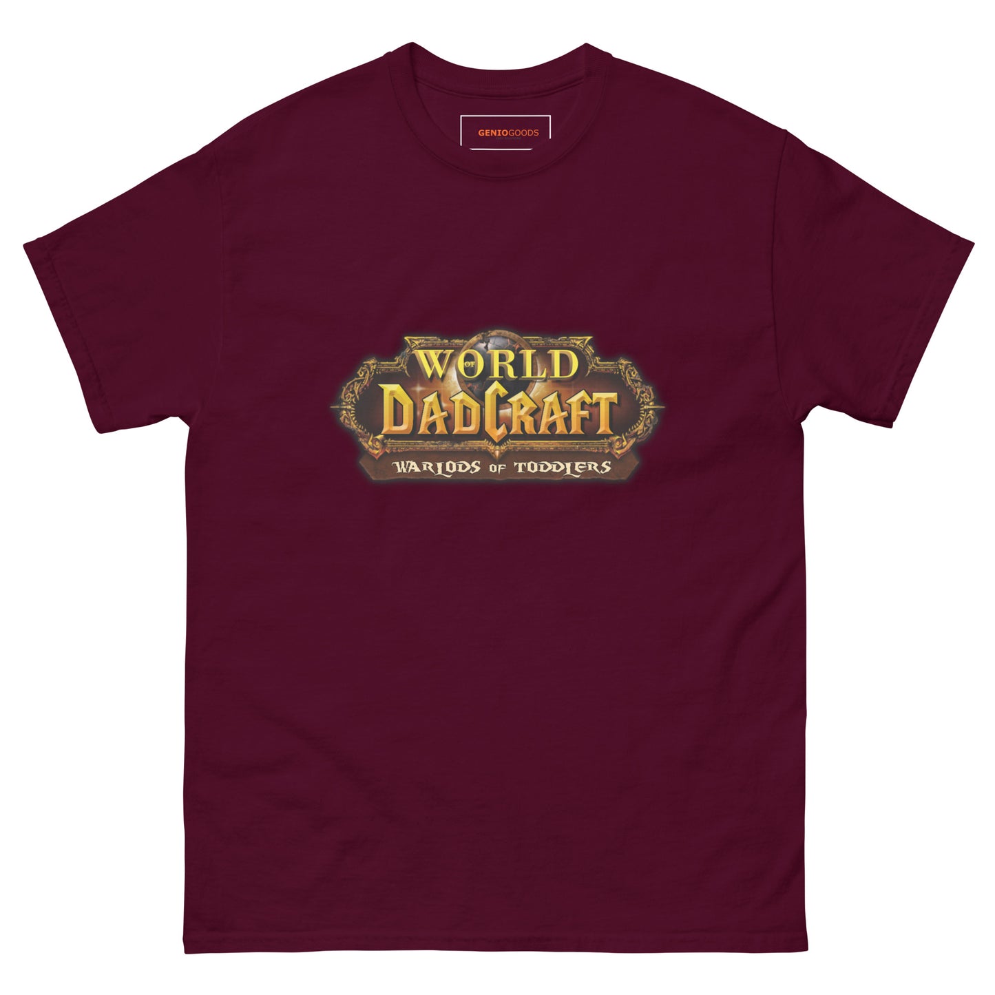 World of Dadcraft T-Shirt – Gamer Dad Parody for Toddlers