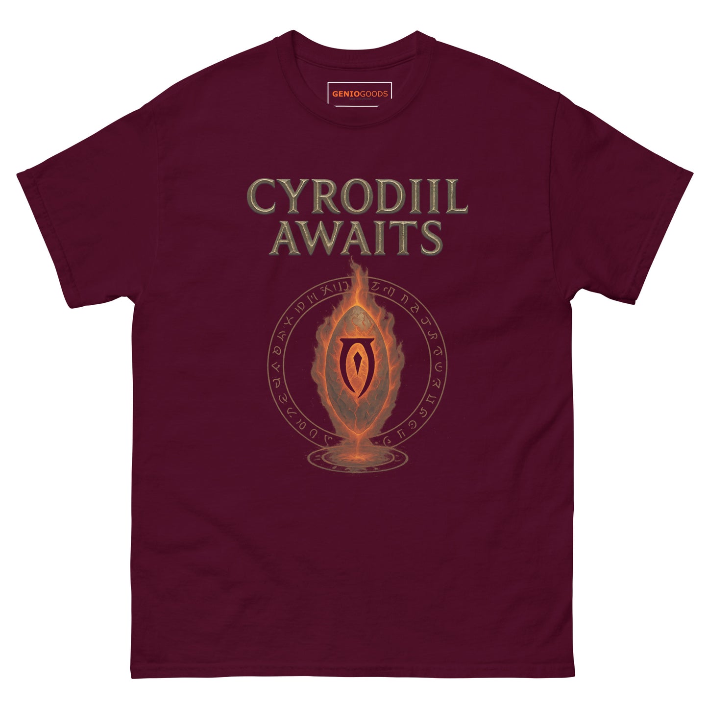 Oblivion Cyrodiil Awaits T-Shirt – Fiery Gate Tribute