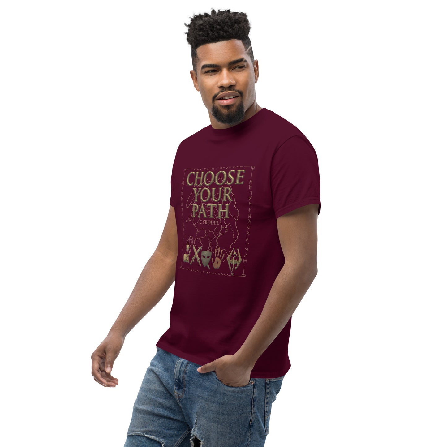 Oblivion Choose Your Path T-Shirt – Cyrodiil Map Design