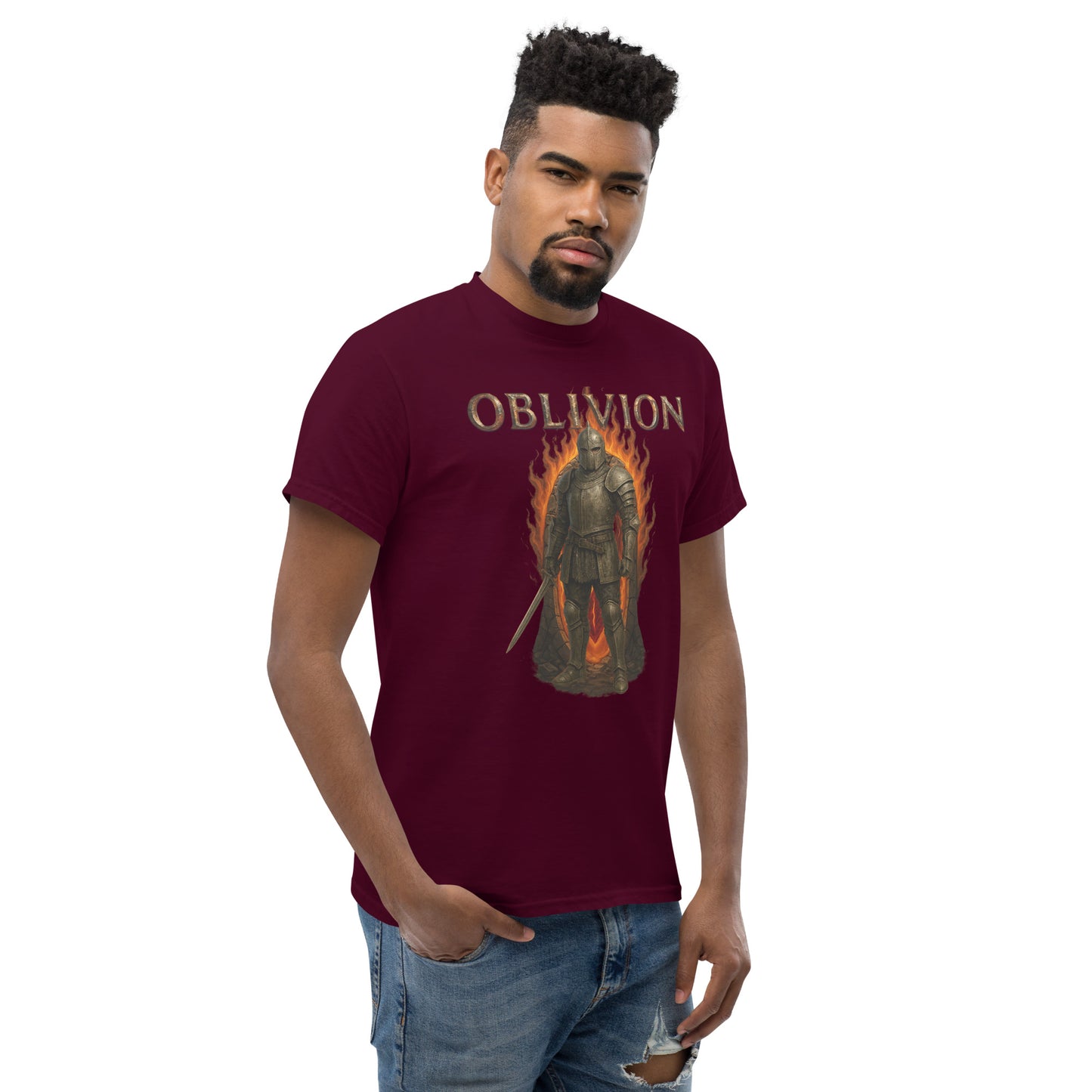 Oblivion Remastered T-Shirt – Classic Knight Fan Tribute