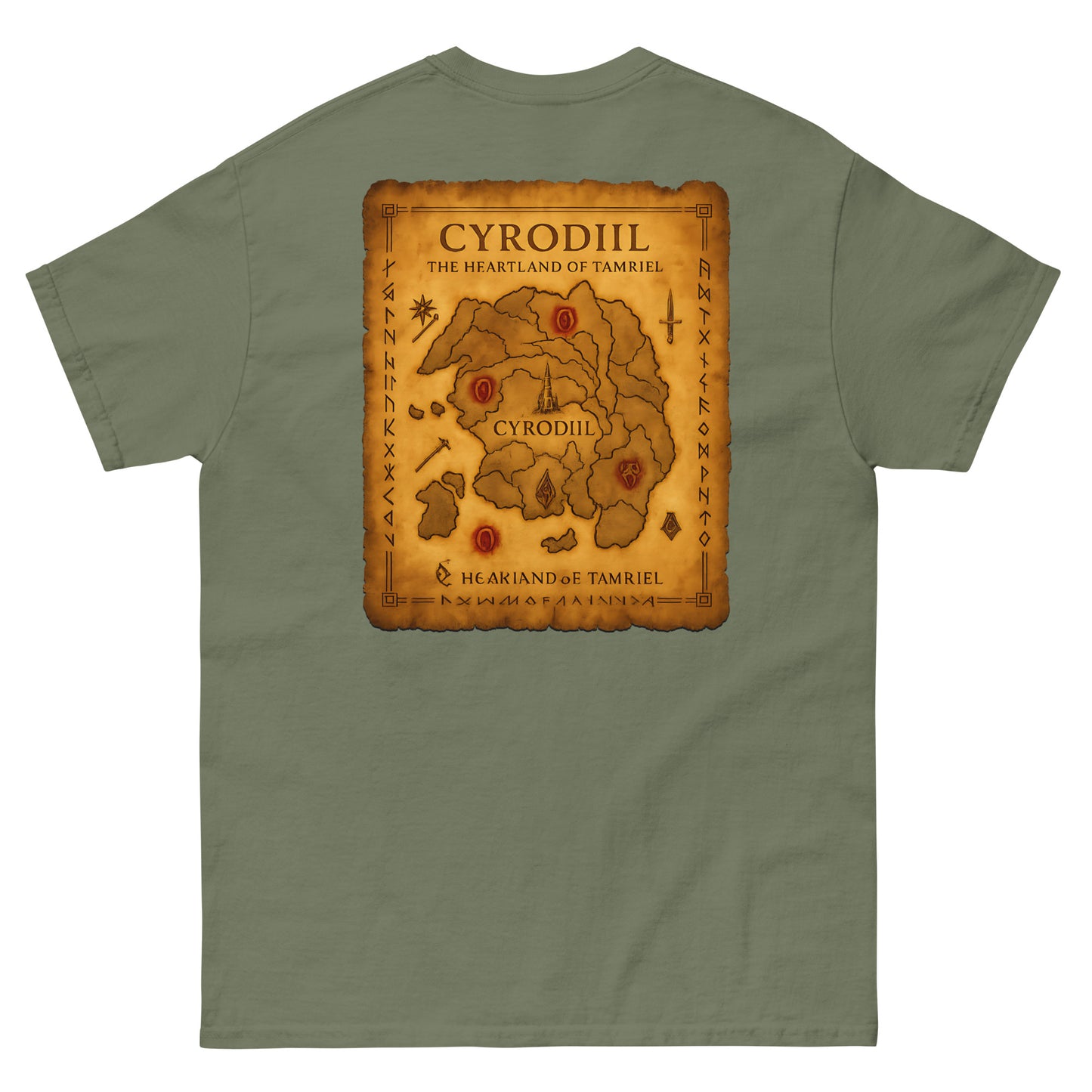 Oblivion Cyrodiil Map T-Shirt – Heartland of Tamriel
