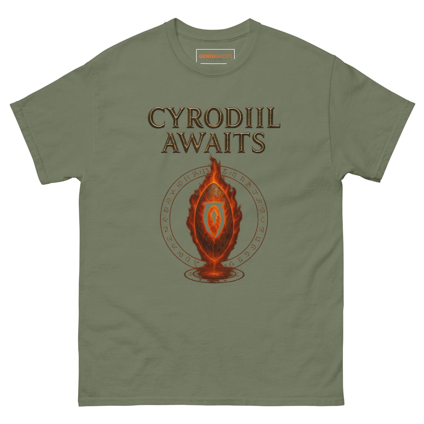 Oblivion Cyrodiil Awaits T-Shirt – Fiery Gate Tribute
