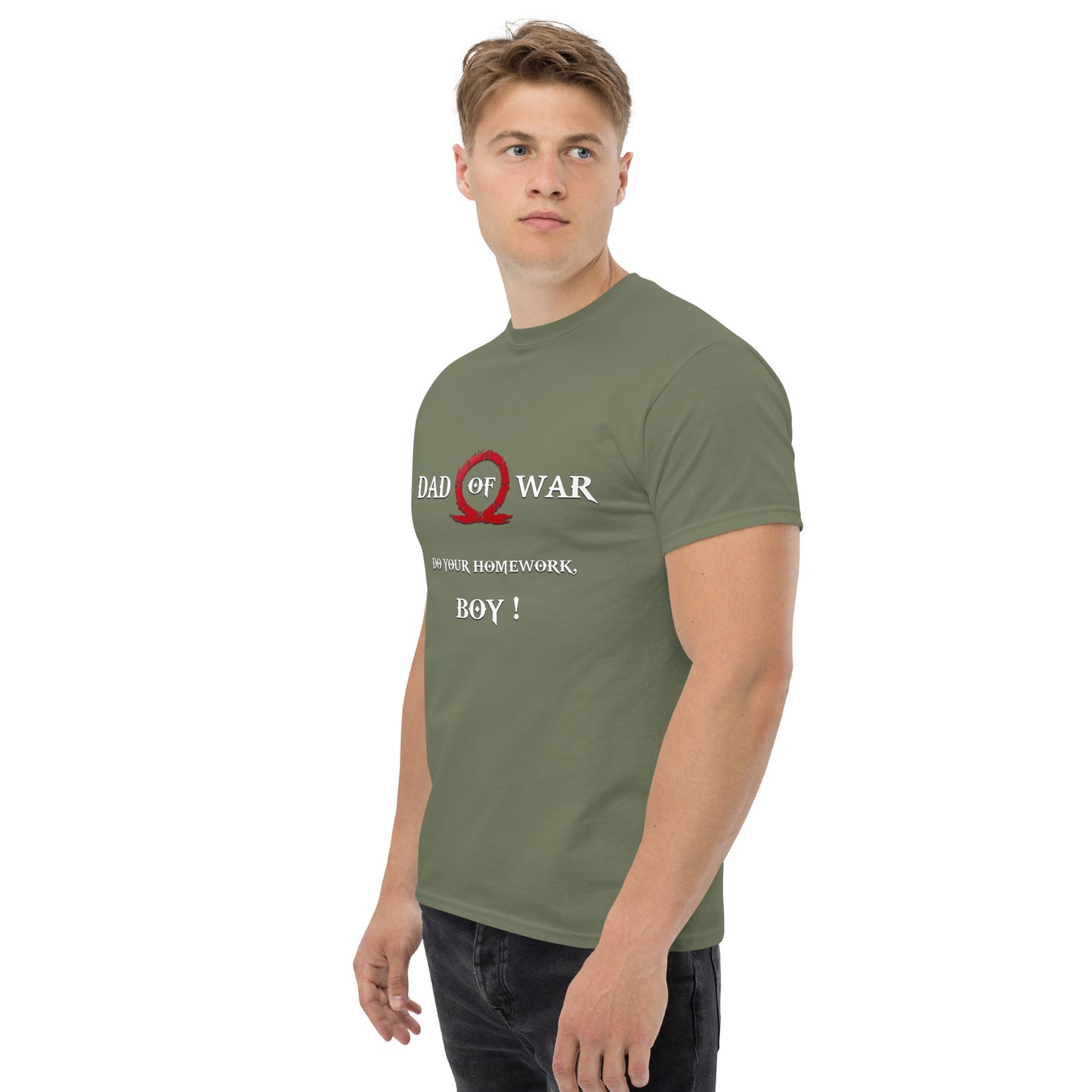 Dad of War T-Shirt – Gamer Father Parody for Kratos Fans