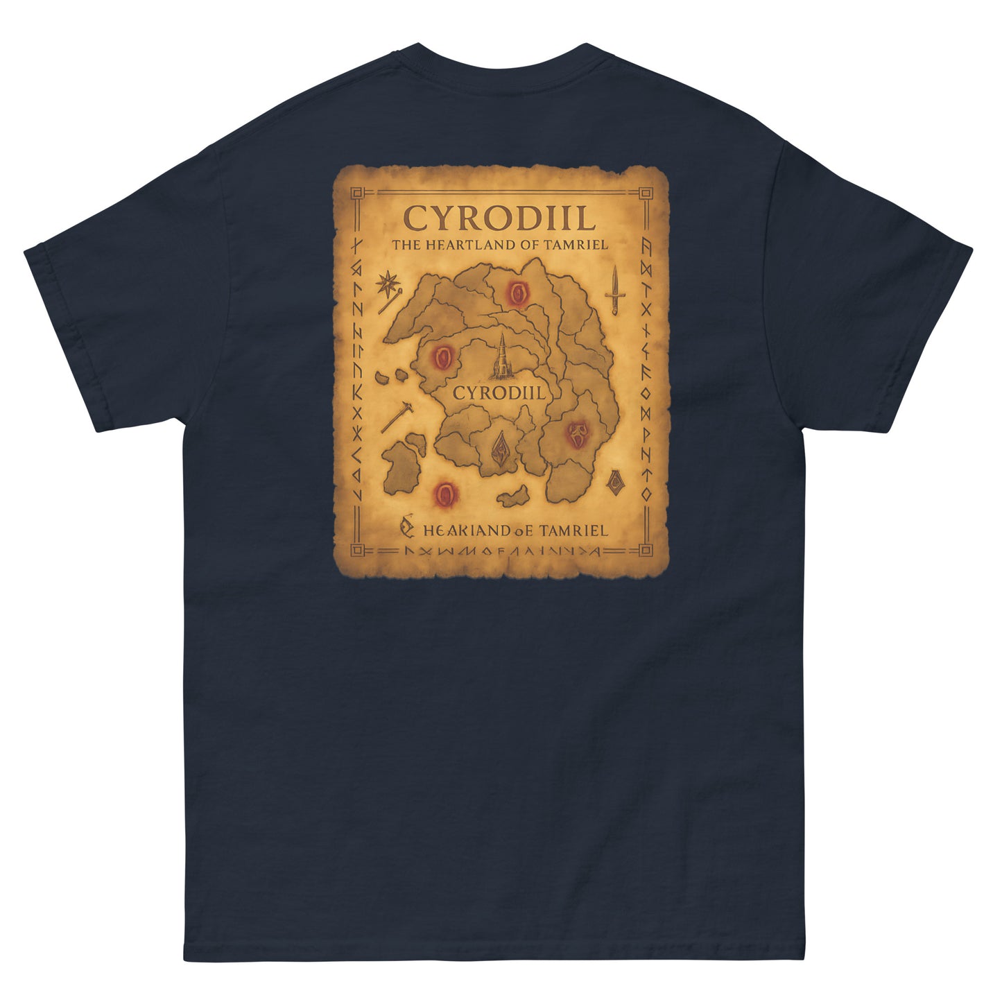 Oblivion Cyrodiil Map T-Shirt – Heartland of Tamriel