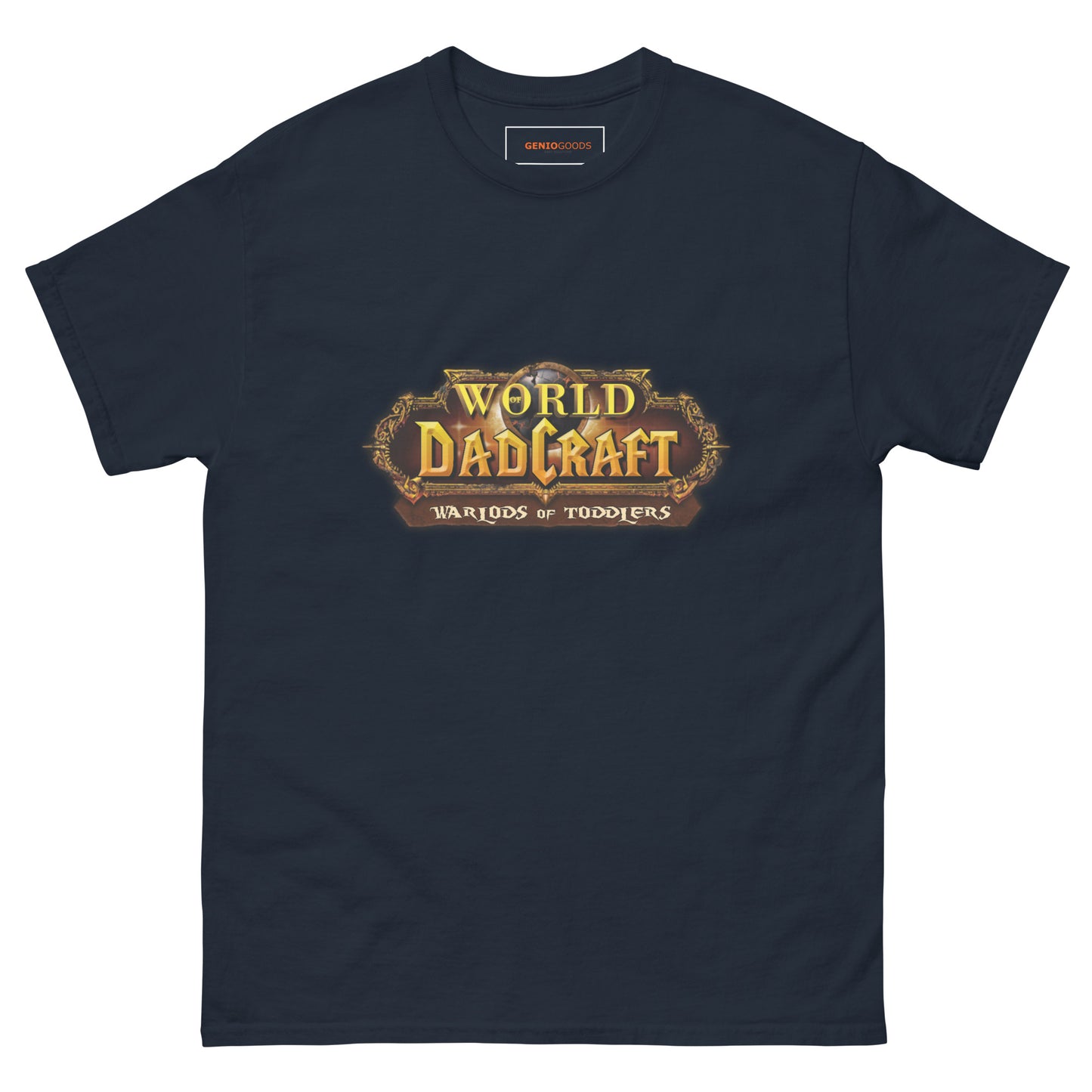 World of Dadcraft T-Shirt – Gamer Dad Parody for Toddlers