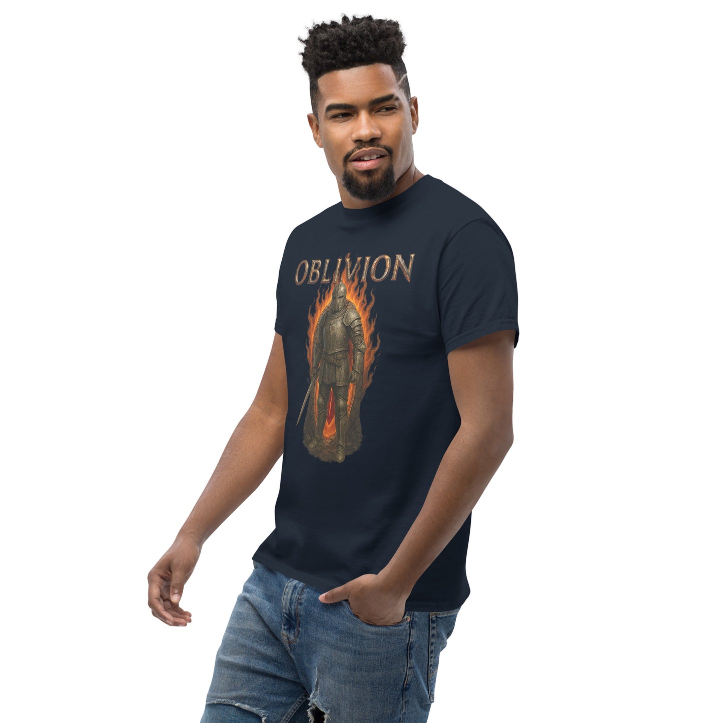 Oblivion Remastered T-Shirt – Classic Knight Fan Tribute