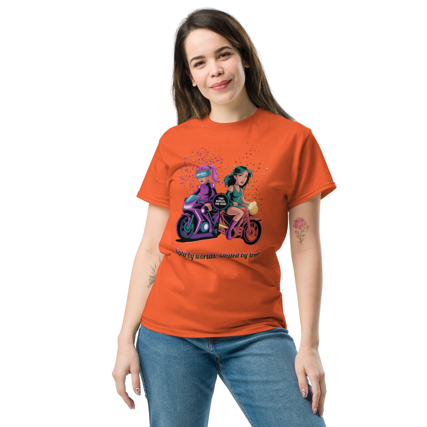 Two Worlds One Bond T-Shirt – Split Fiction Duo Ride