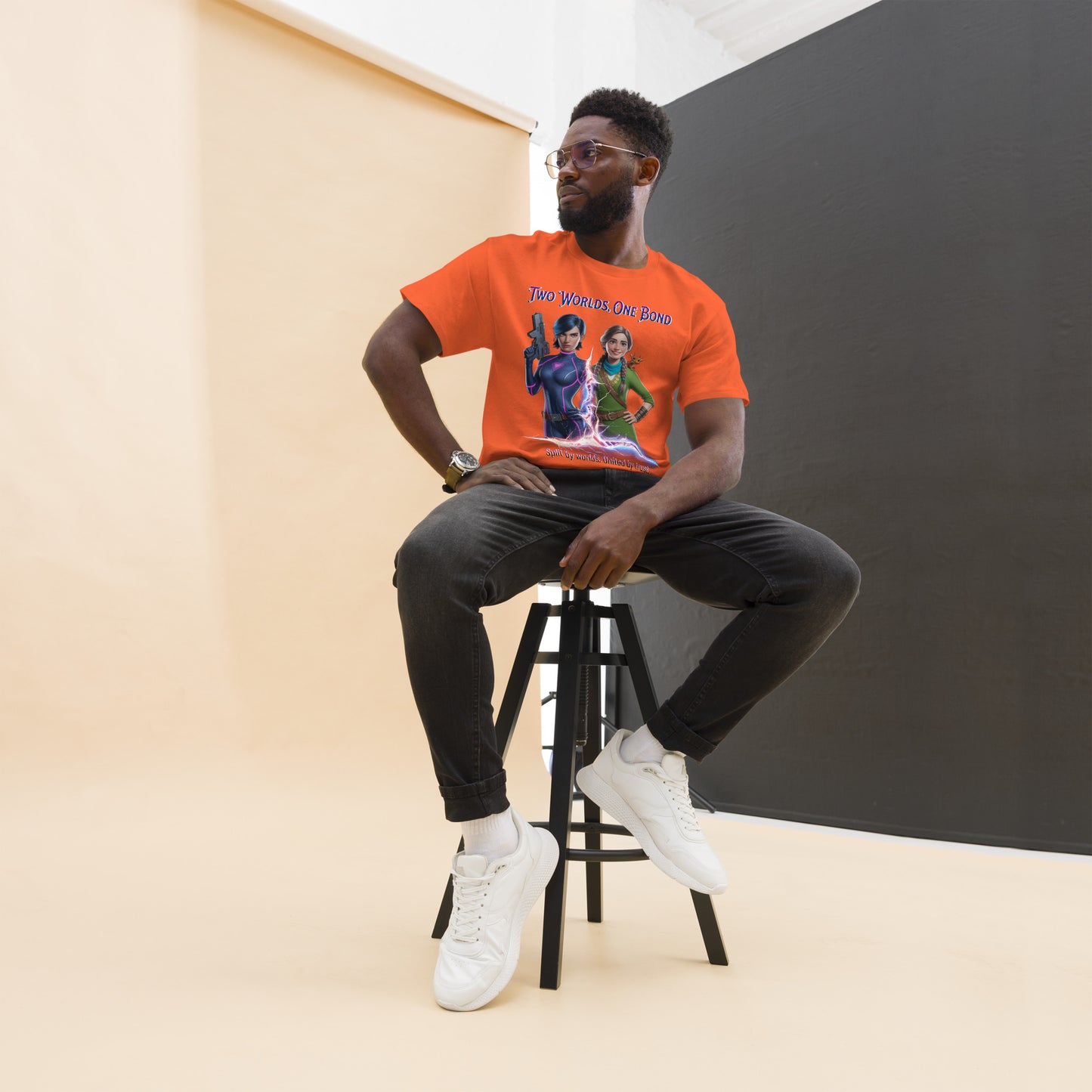 Two Worlds One Bond T-Shirt – Split Fiction Realistic Art