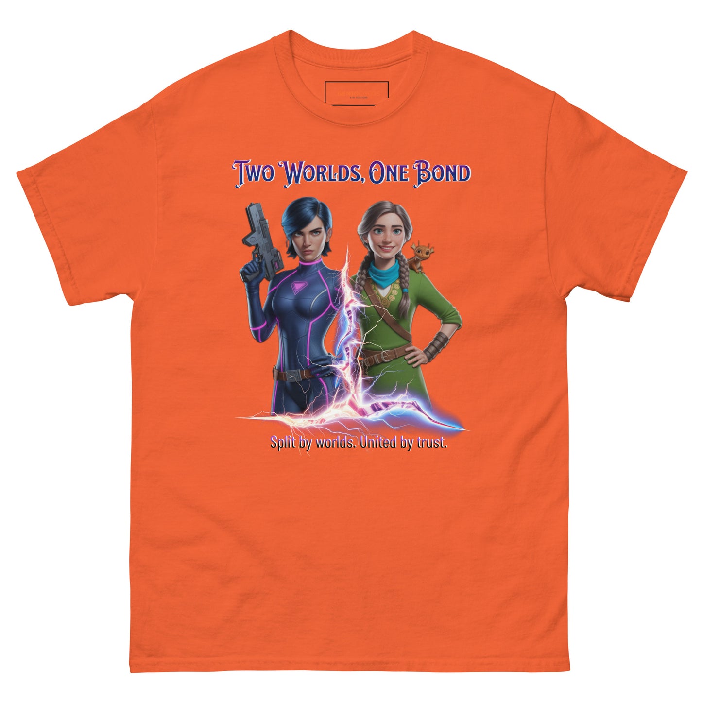 Two Worlds One Bond T-Shirt – Split Fiction Realistic Art